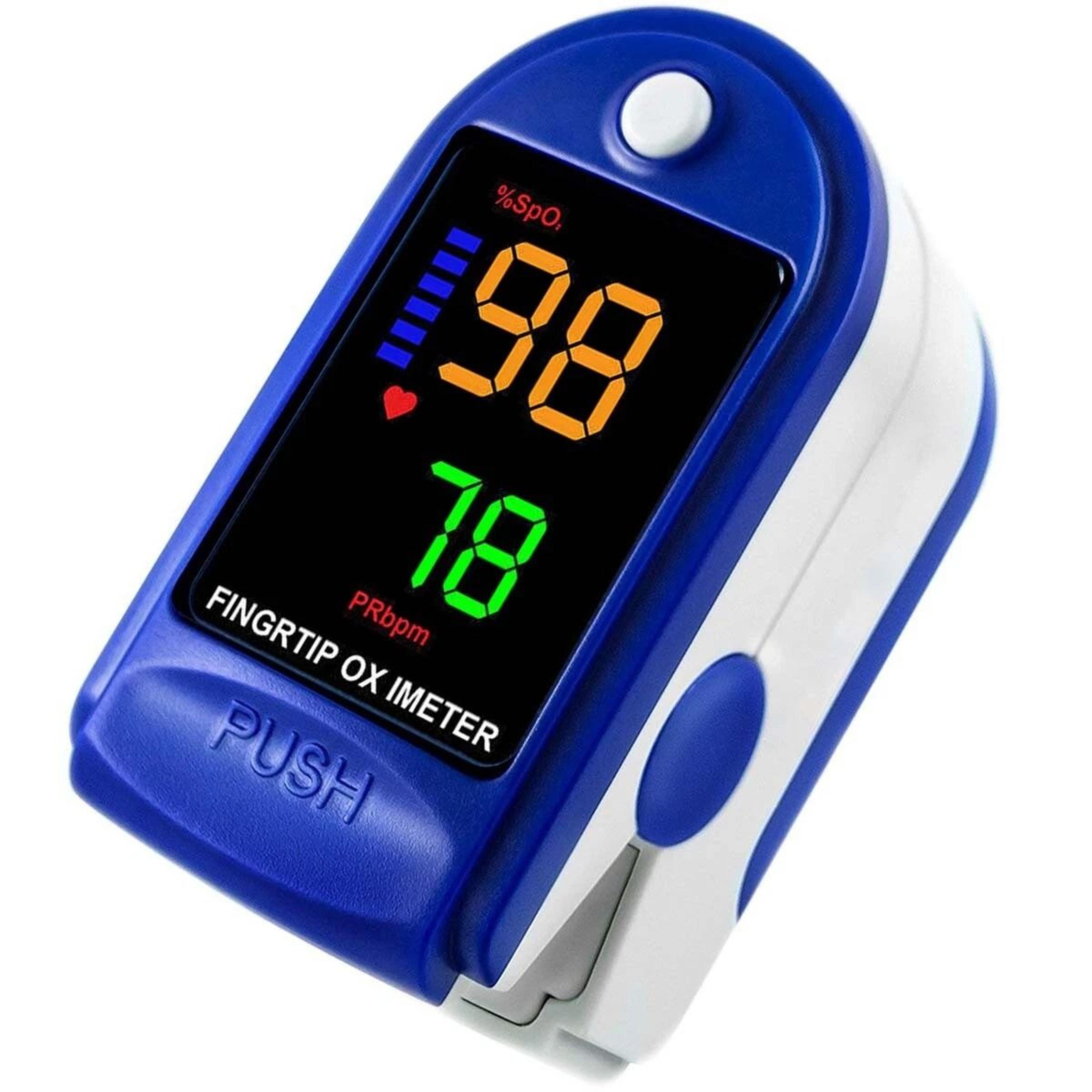 oxygen meter, finger tip pulse oximeter, blood oxygen saturation and heart monitor for quick results