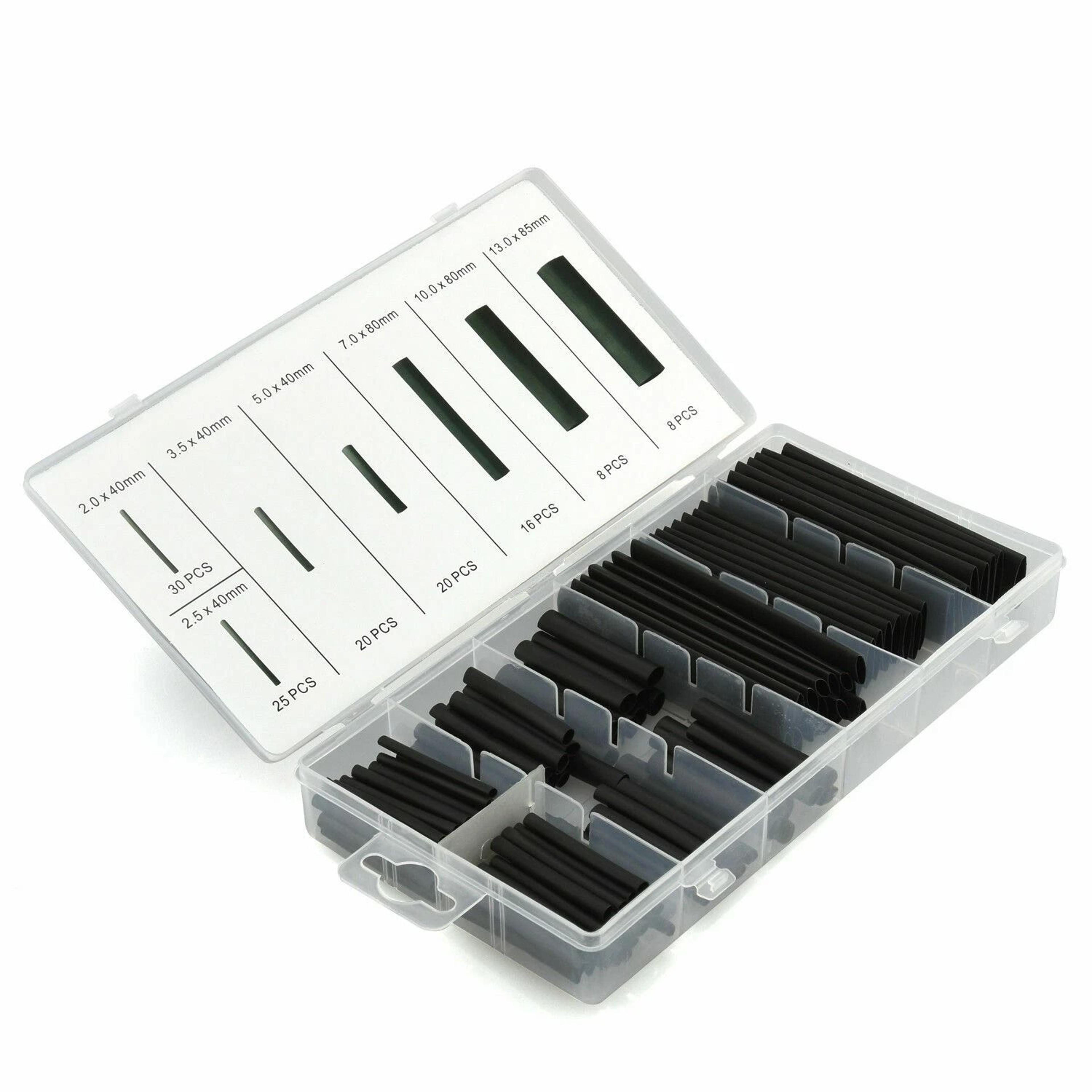 electrical connection cable, heat shrink wire wrap tubing set, assorted sizes for wire protection, diy, and autom