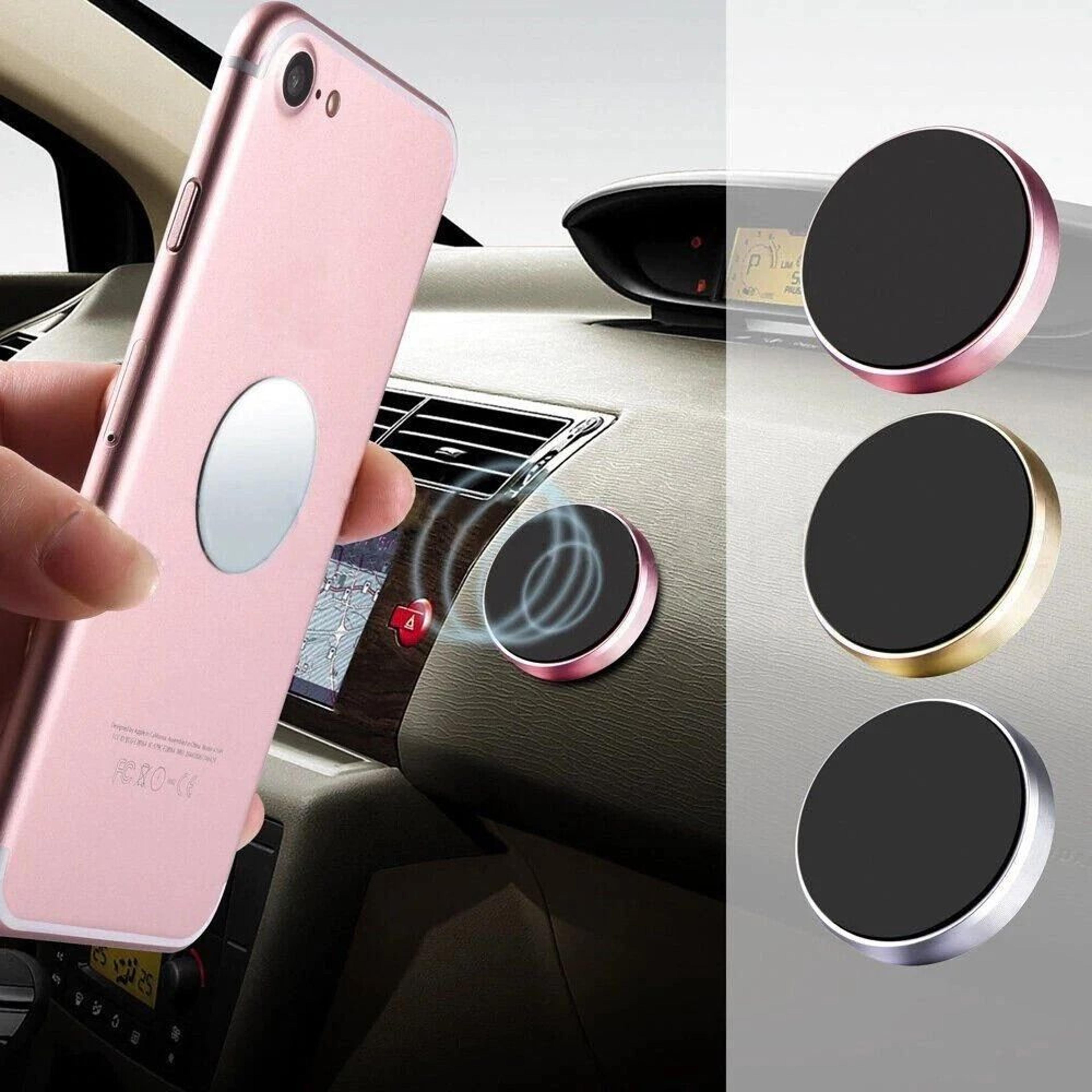 magnetic phone holder, car dashboard mount stand, compatible with samsung galaxy & iphone