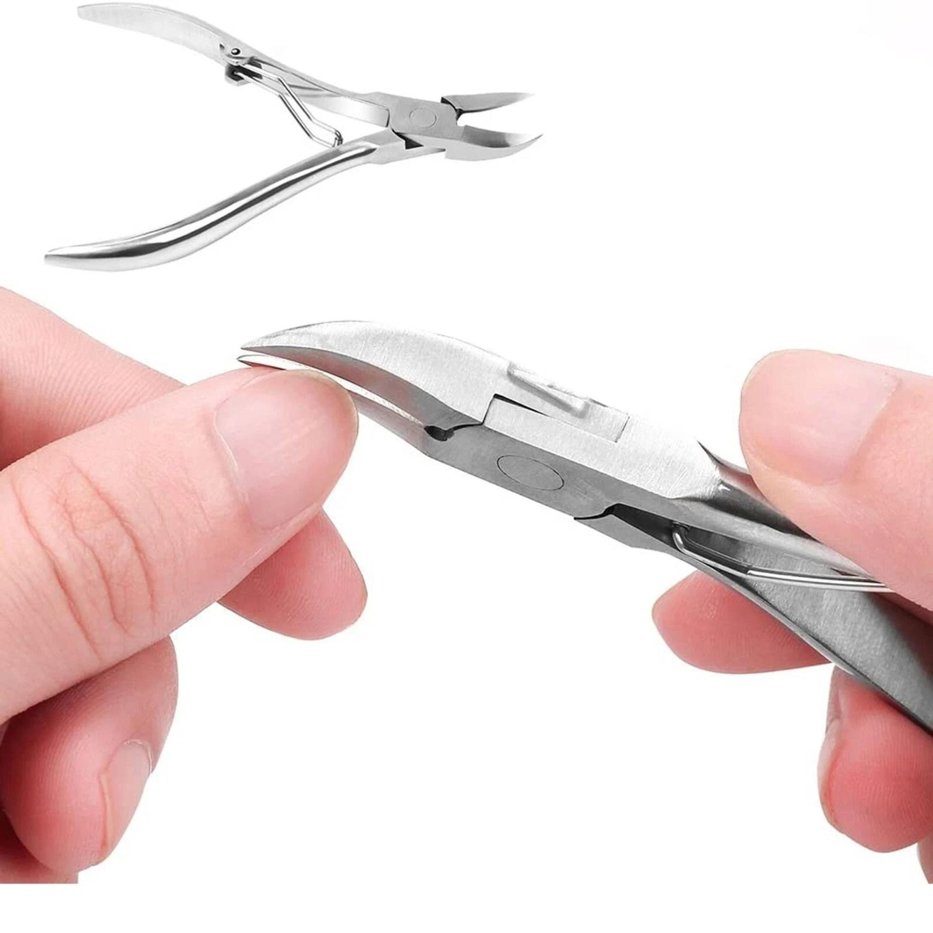 heavy duty toenail clippers for thick ingrown toe nails, precision nail scissors for easy nail trimming