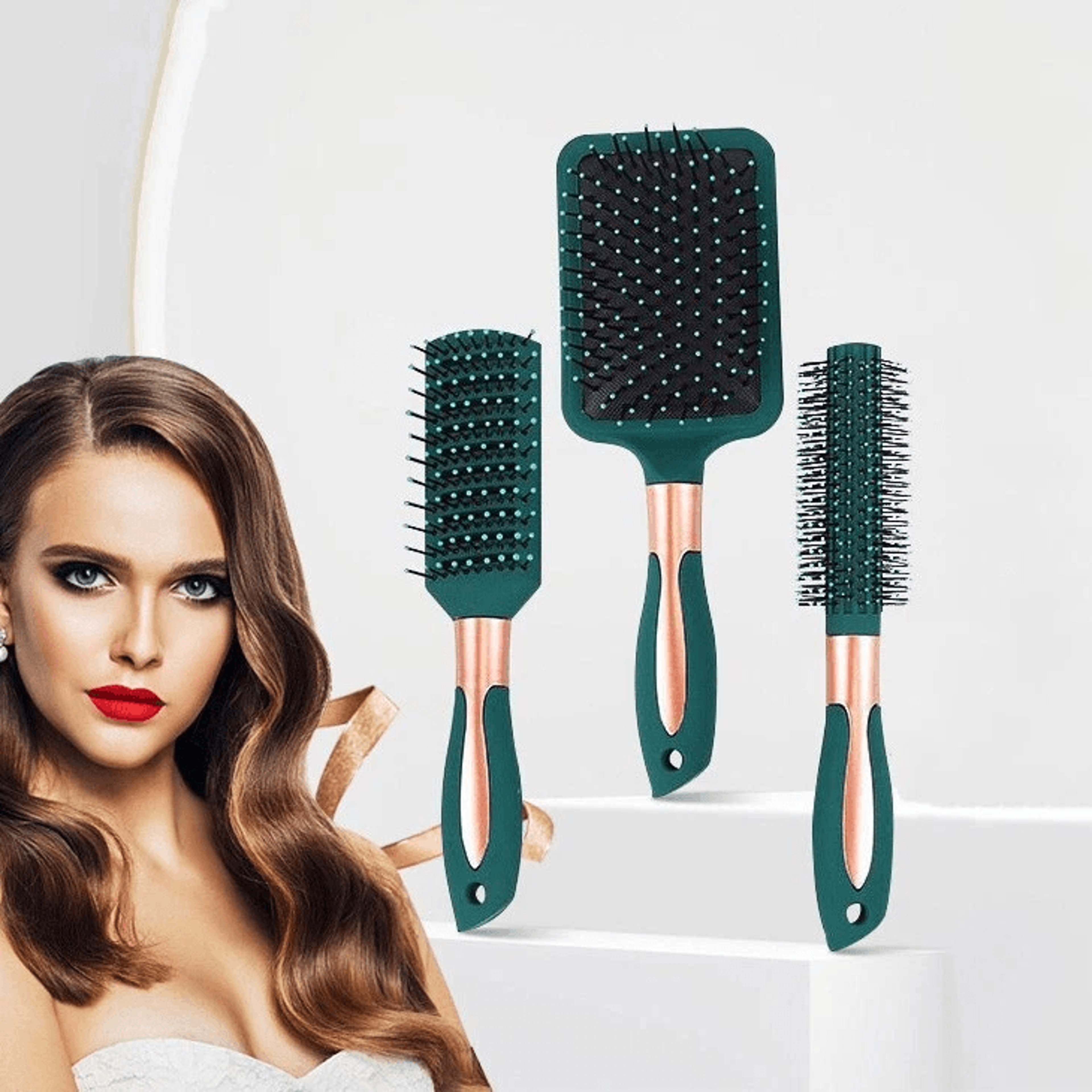anti static vented hair brush for women, detangling styling brush, massage brushes