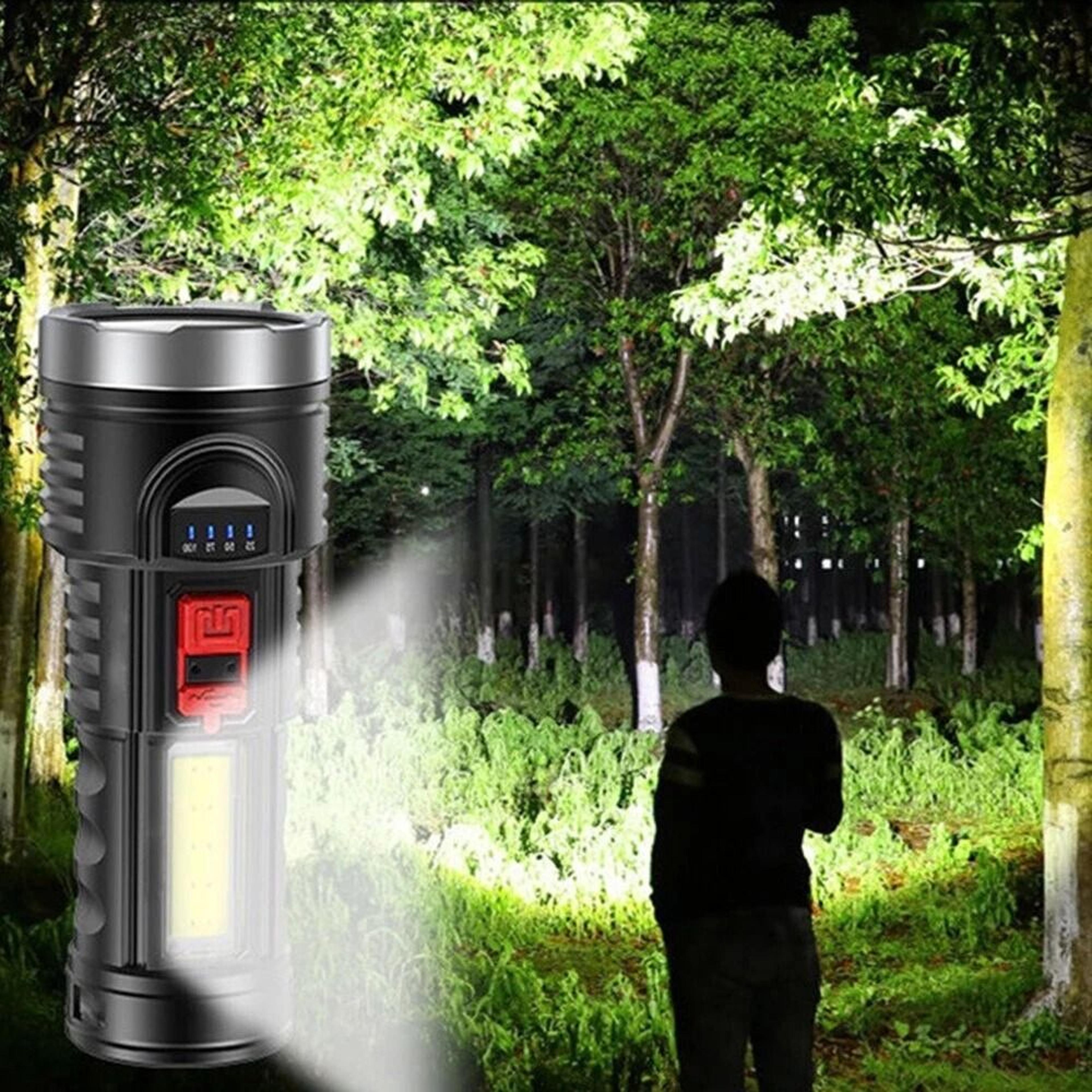 flashlight usb rechargeable super bright torch, tactical outdoor camping lamp, high-power led torch