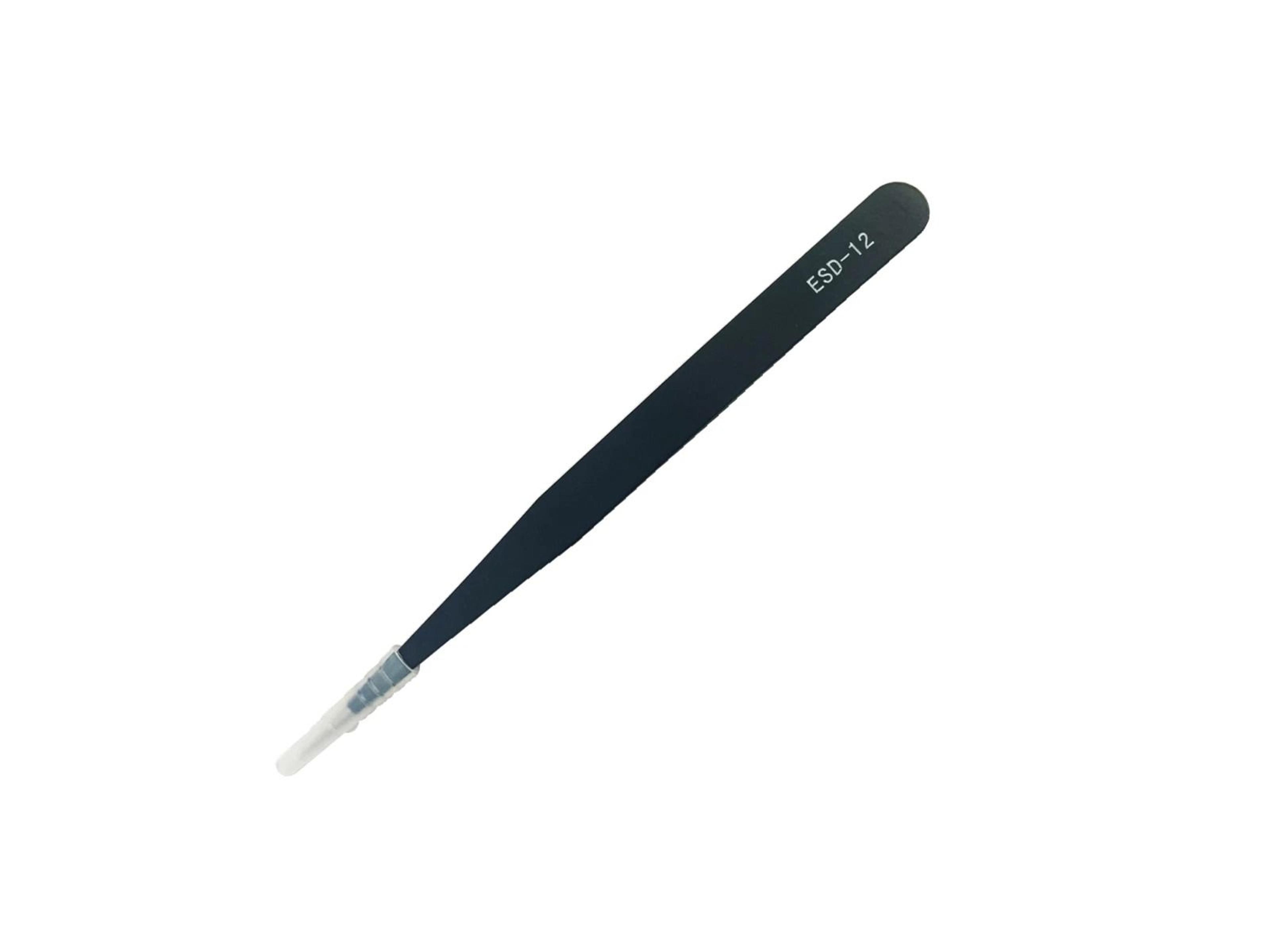 esd safe fine tip straight tweezers, vetus anti-static, perfect for eyelash extensions and precision work