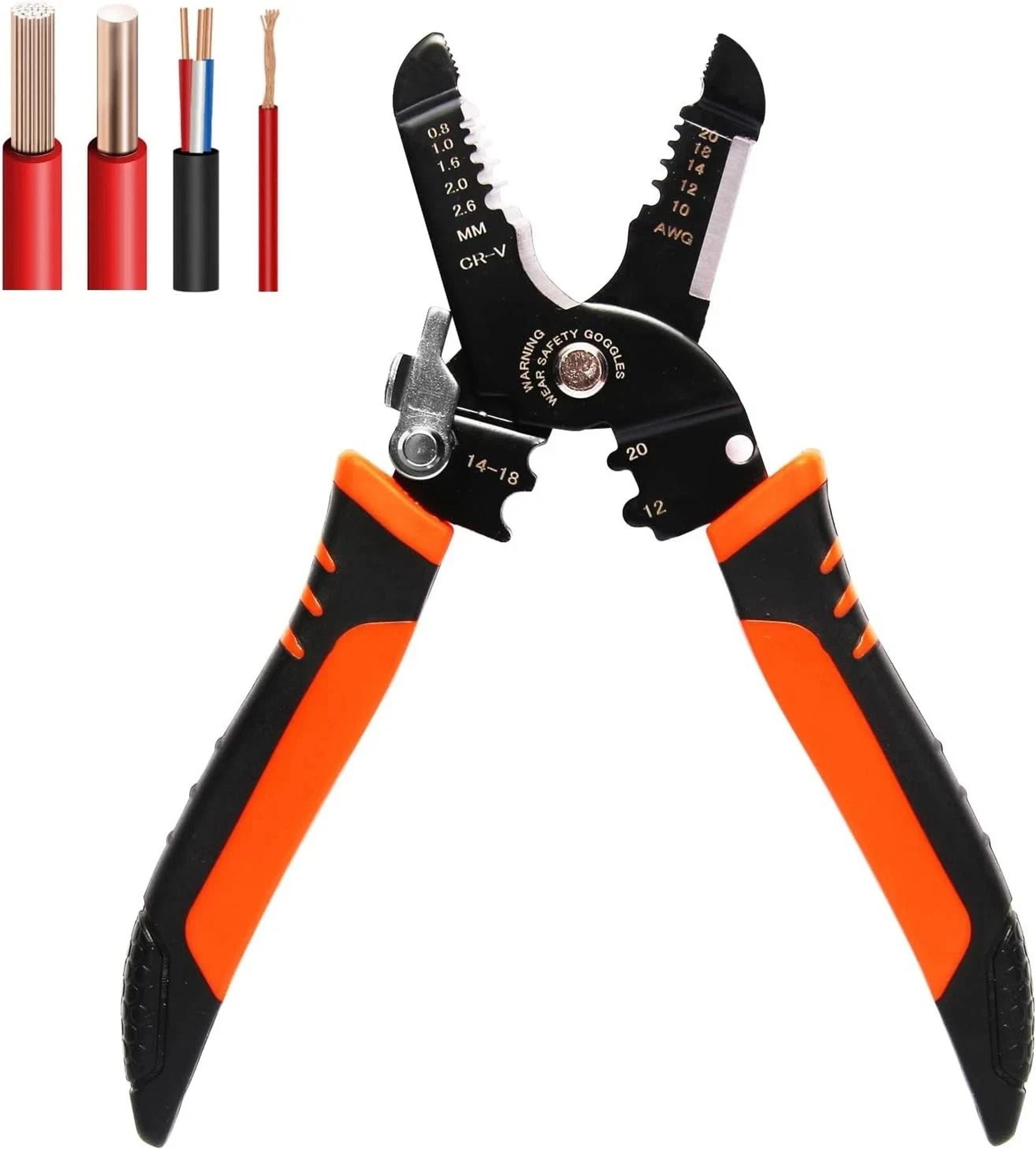 crimper cutter, wire strippers pliers tool awg electric wire