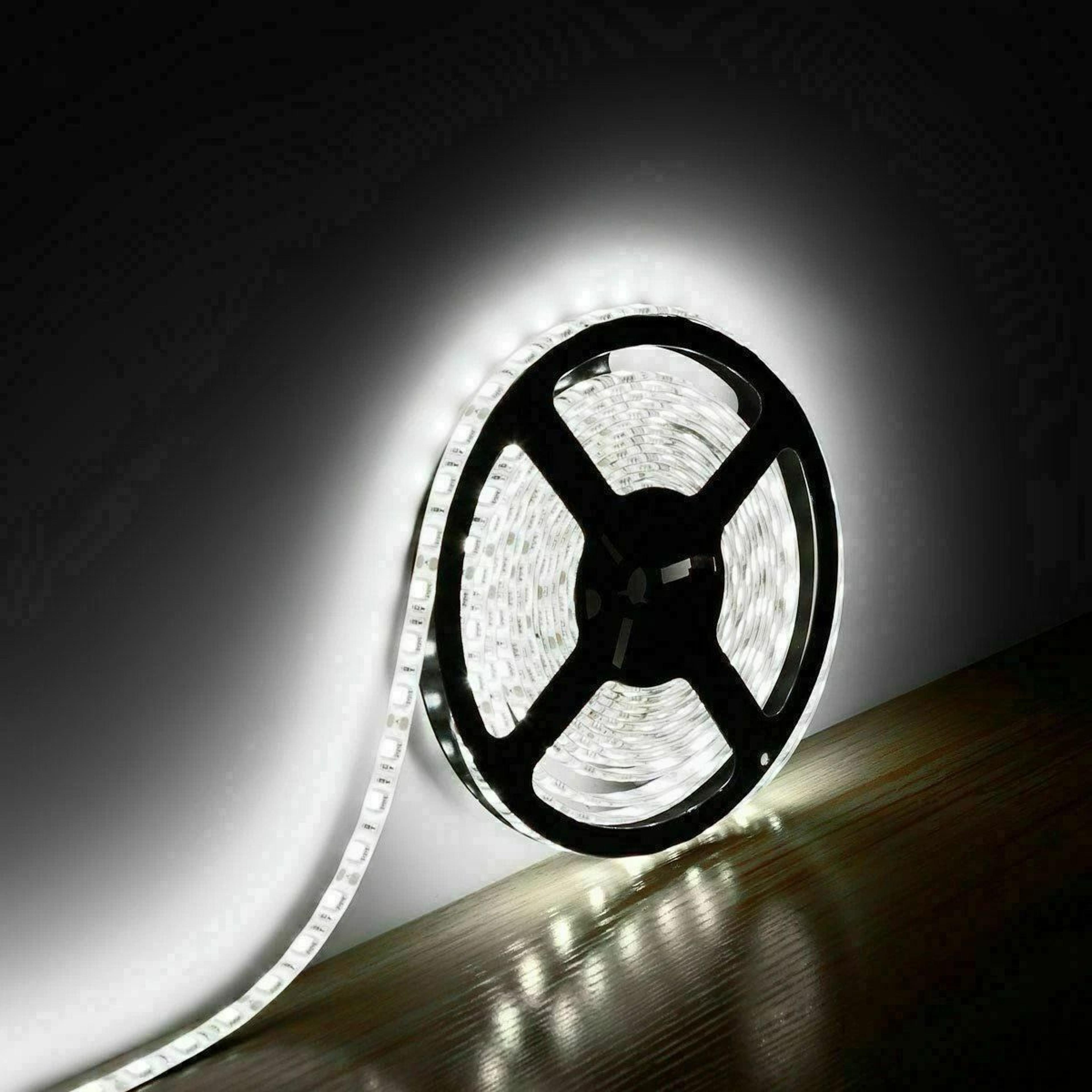 waterproof cool white led smd flexible wire strip light rope, ideal for home and garden lighting