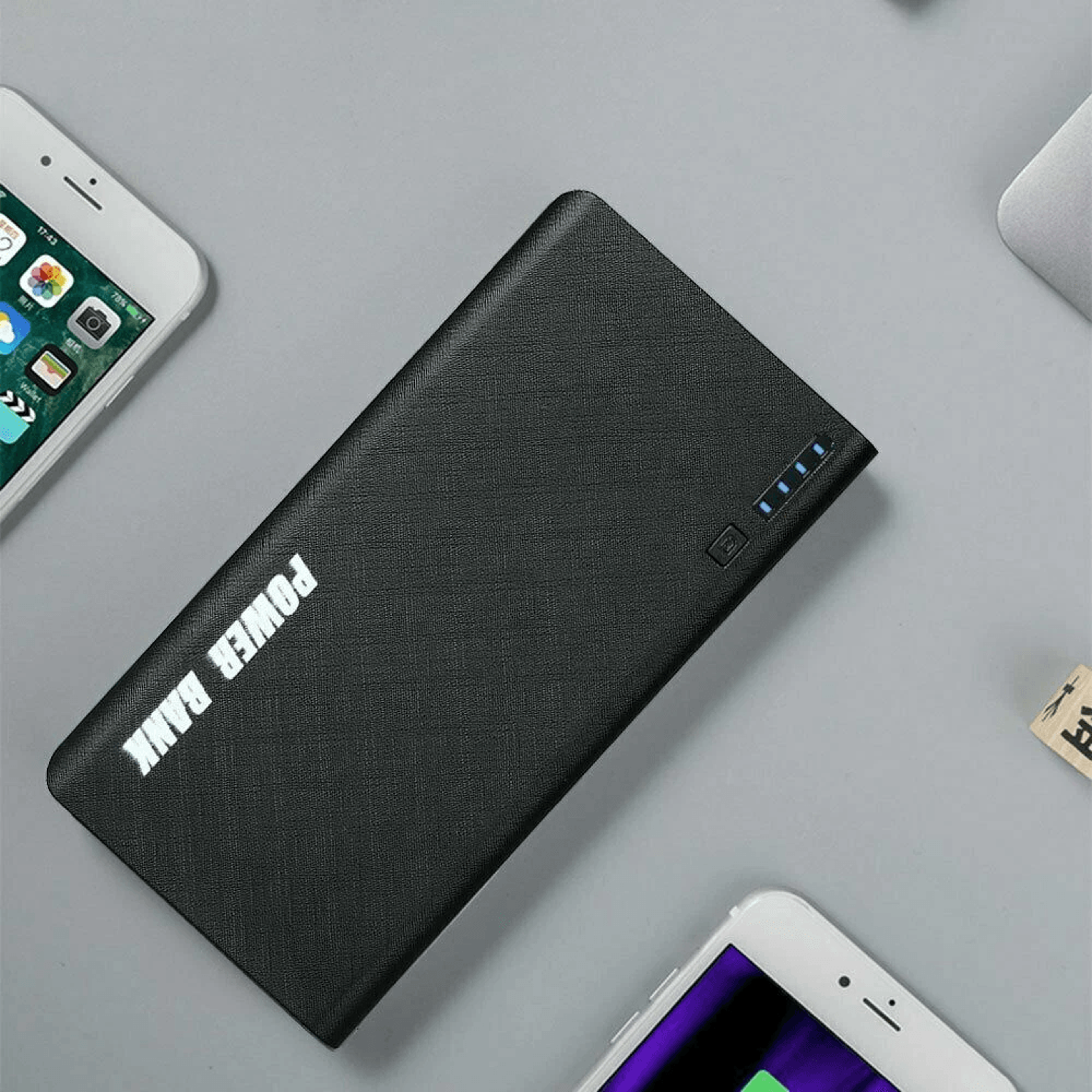 external led power bank, usb portable backup battery pack, fast charger for devices