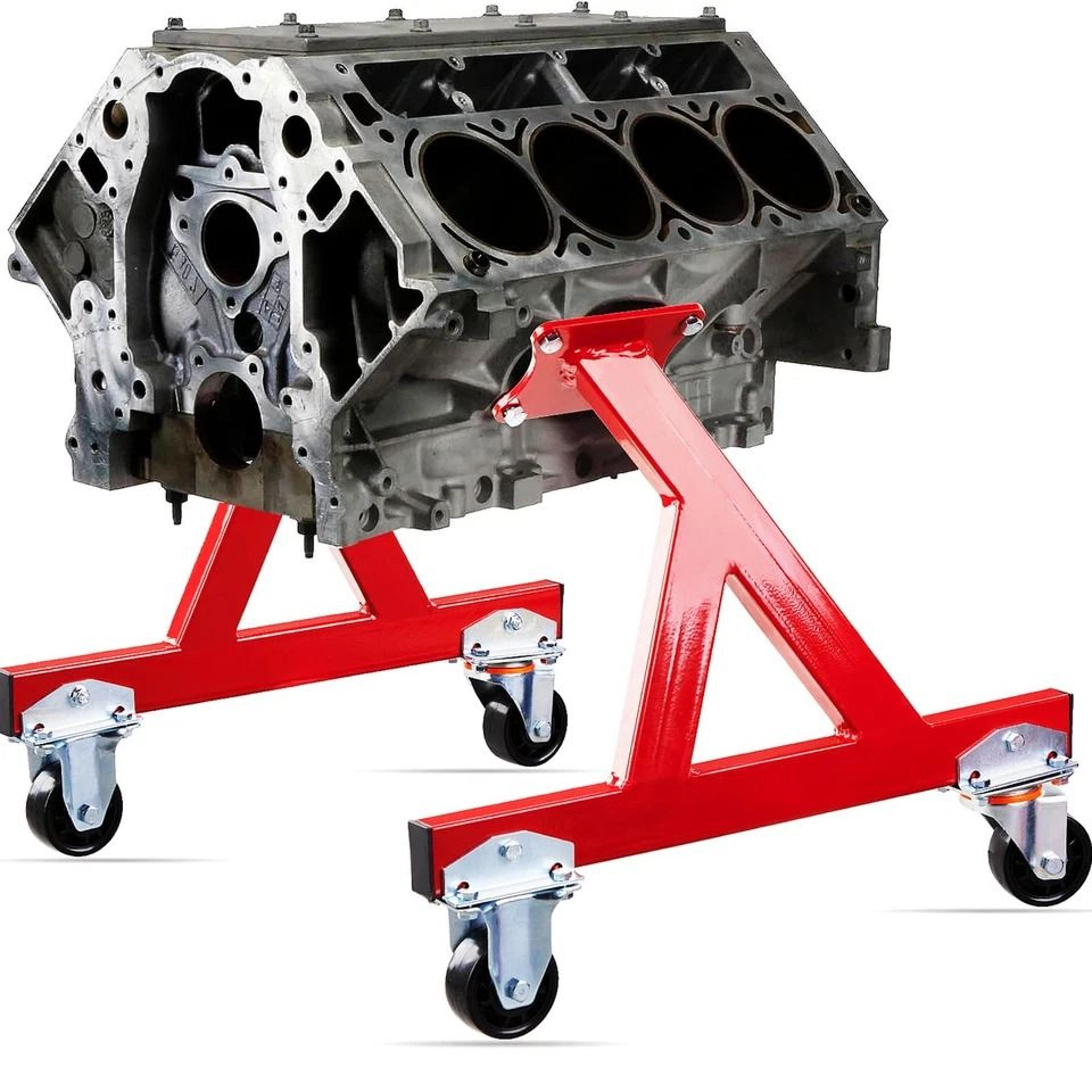 durable engine storage stand w/ casters for chevy secure your engine with ease