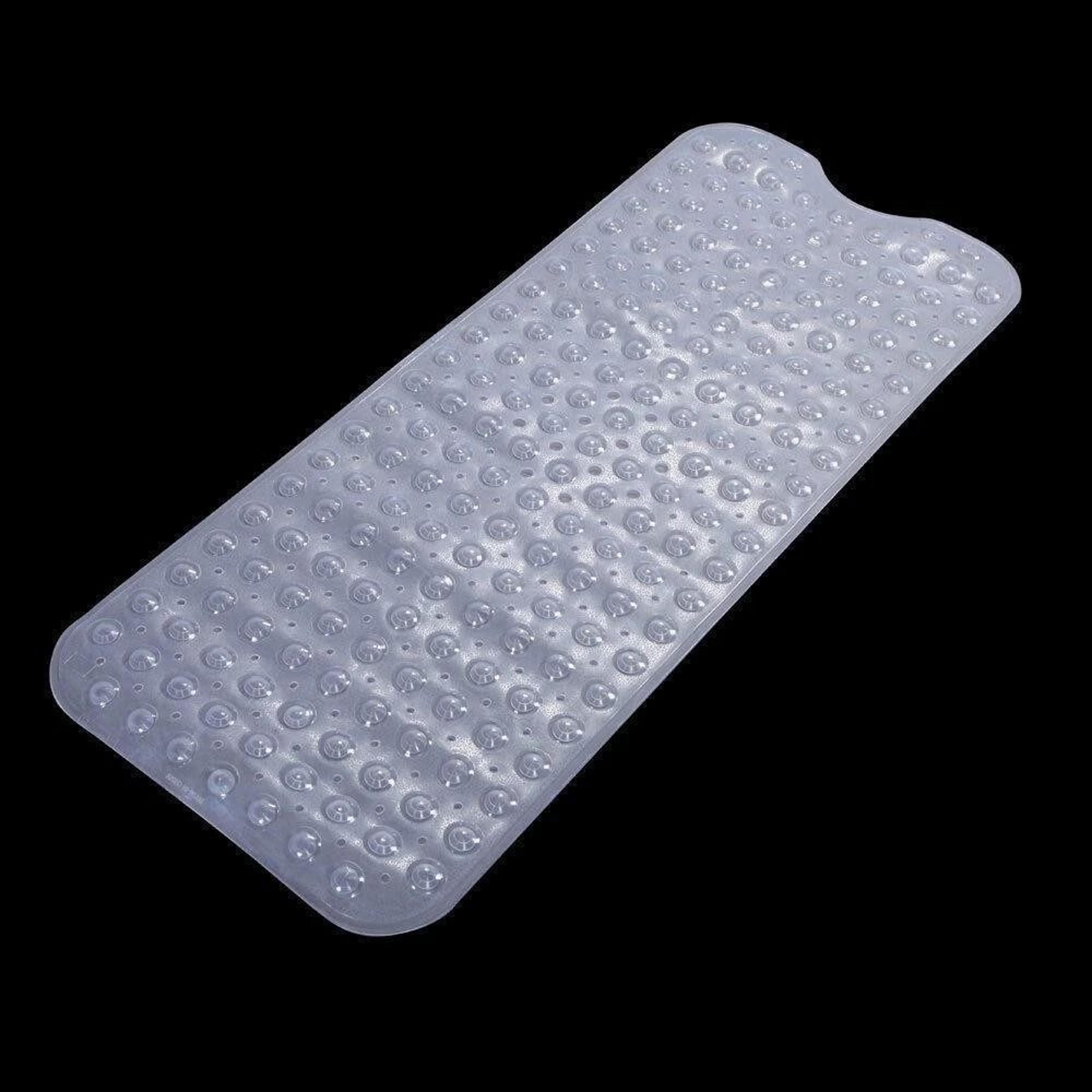 long extra clear bathtub bath mat, non slip safe anti skid shower protection for safe, comfortable baths