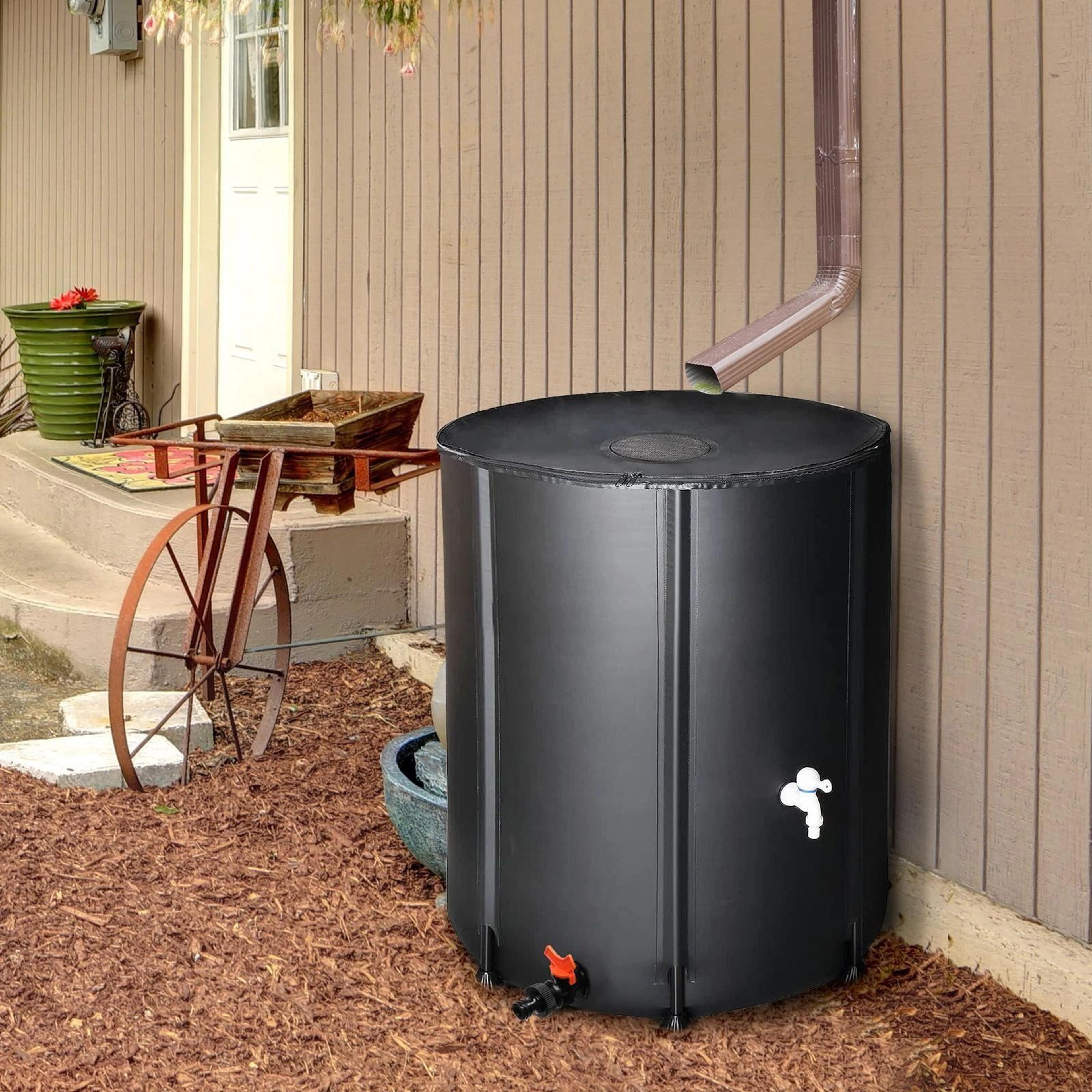 high-quality folding rain barrel, water collector, pvc mesh cloth