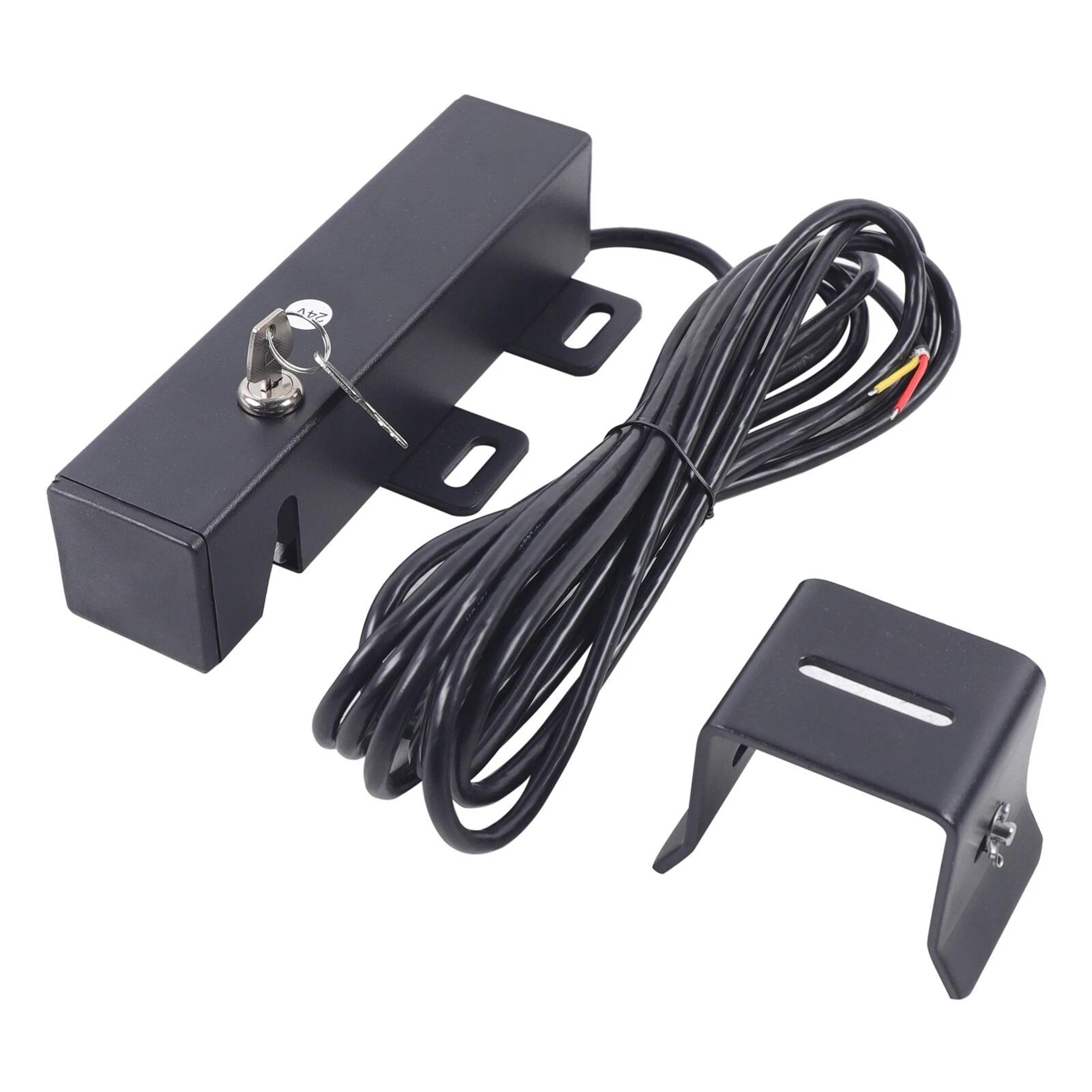black electric lock automatic swing sliding gate opener with remote control