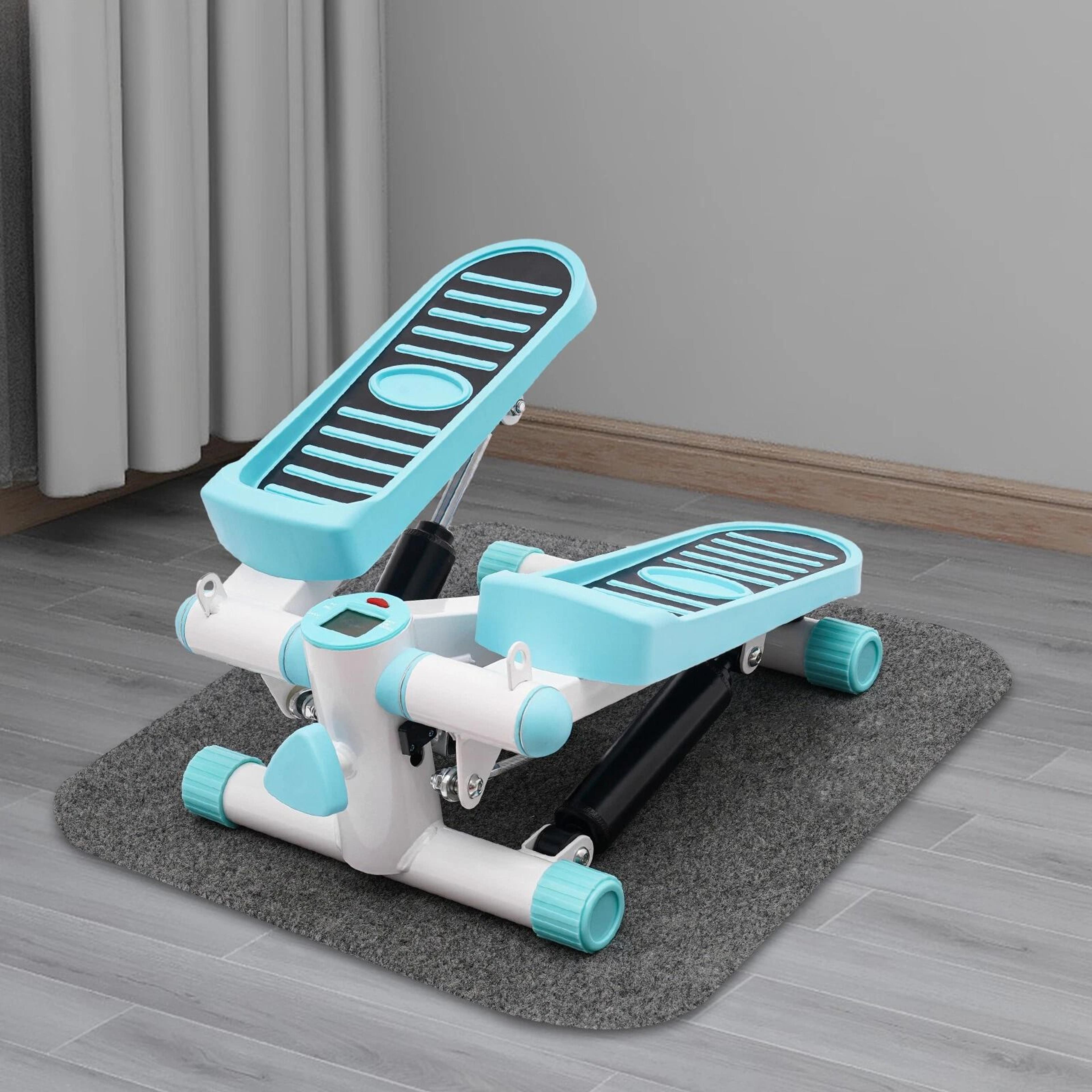 exercise mini stair stepper with twister and resistance bands - fitness machine