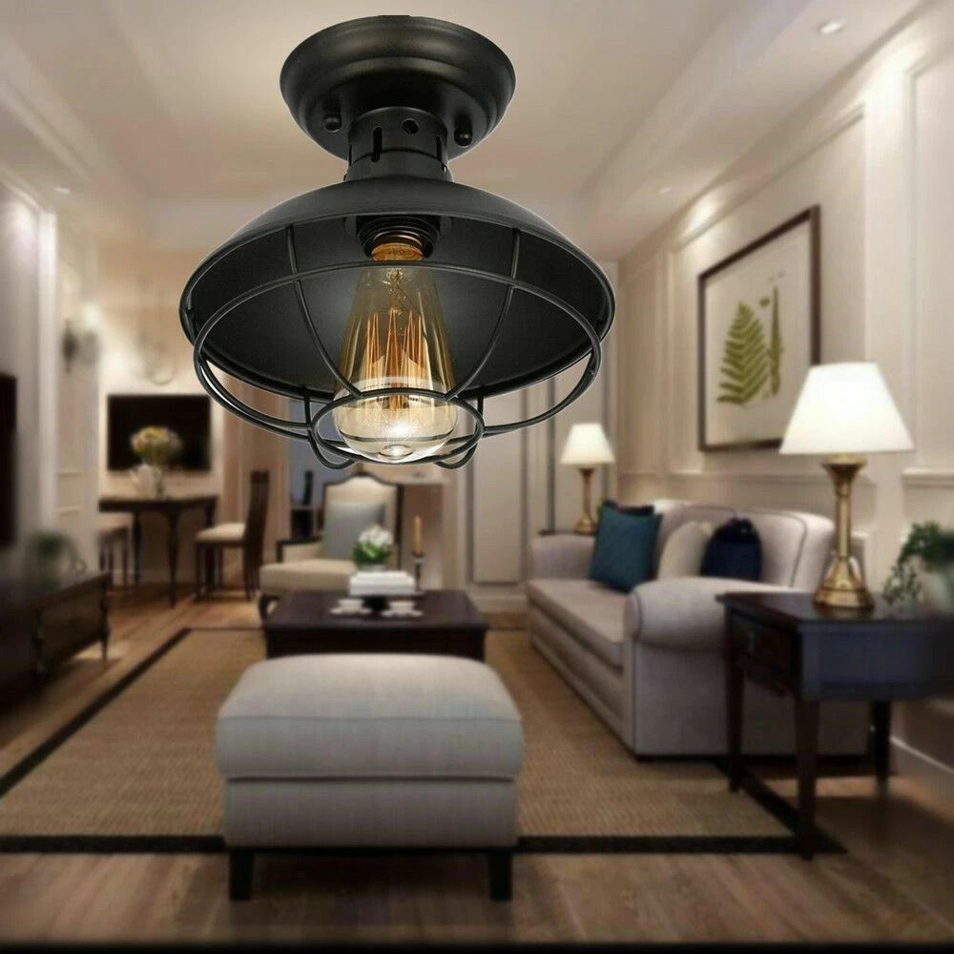 industrial pendant light, farmhouse style hanging ceiling lamp fixture for dining room