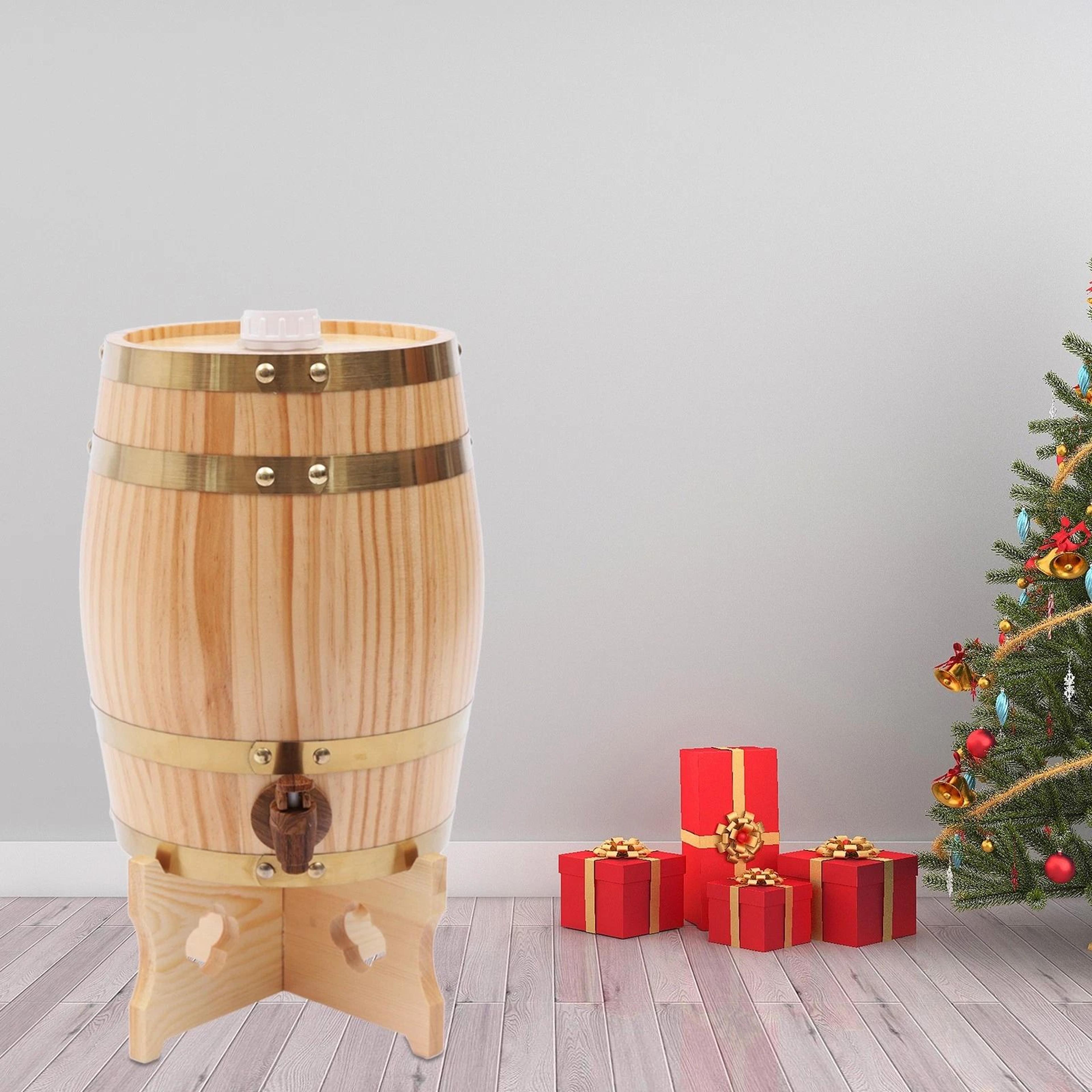 wooden whiskey barrel, aging barrel, bourbon wine barrel for home brewer
