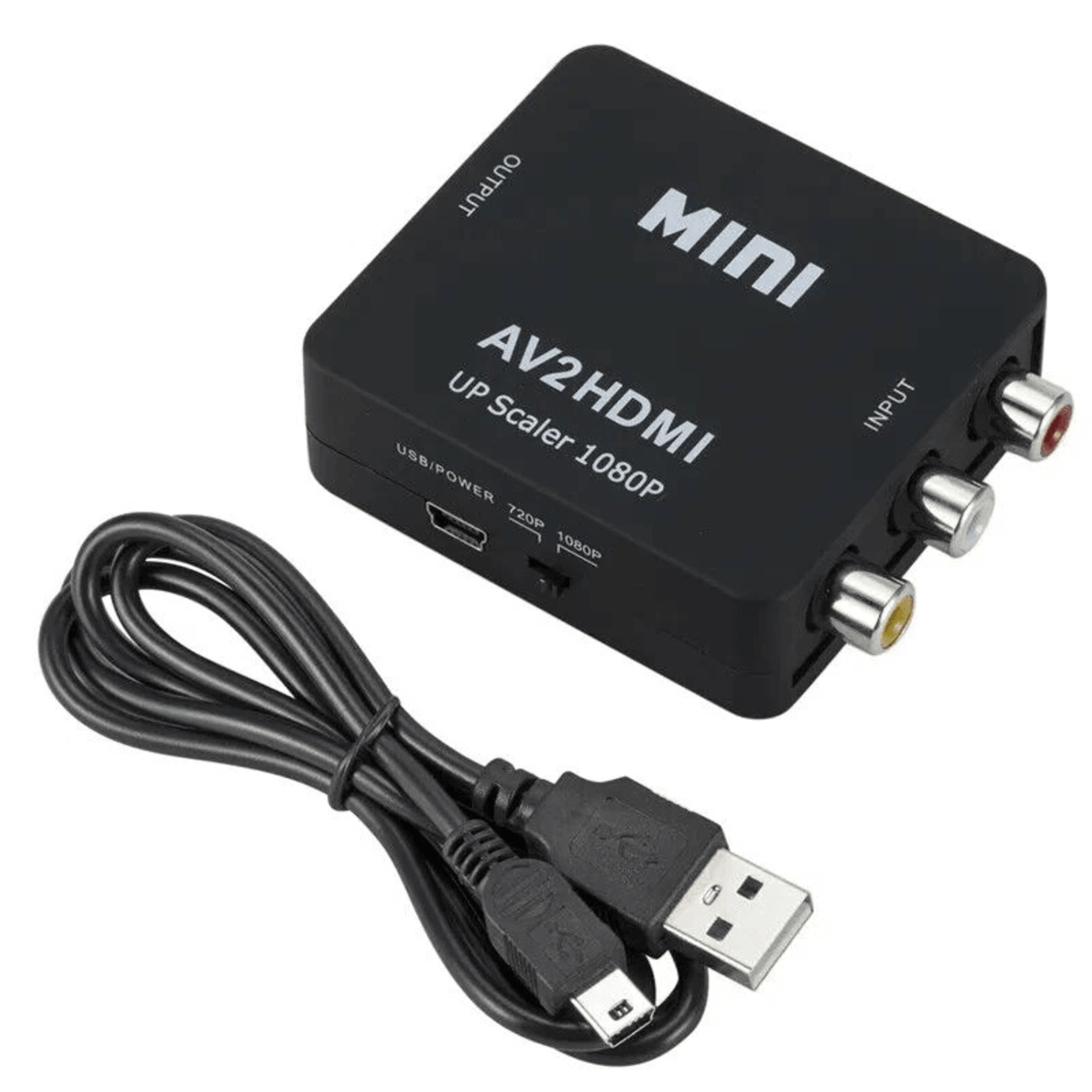 rca to hdmi converter adapter, av to hdmi for tv, audio video composite