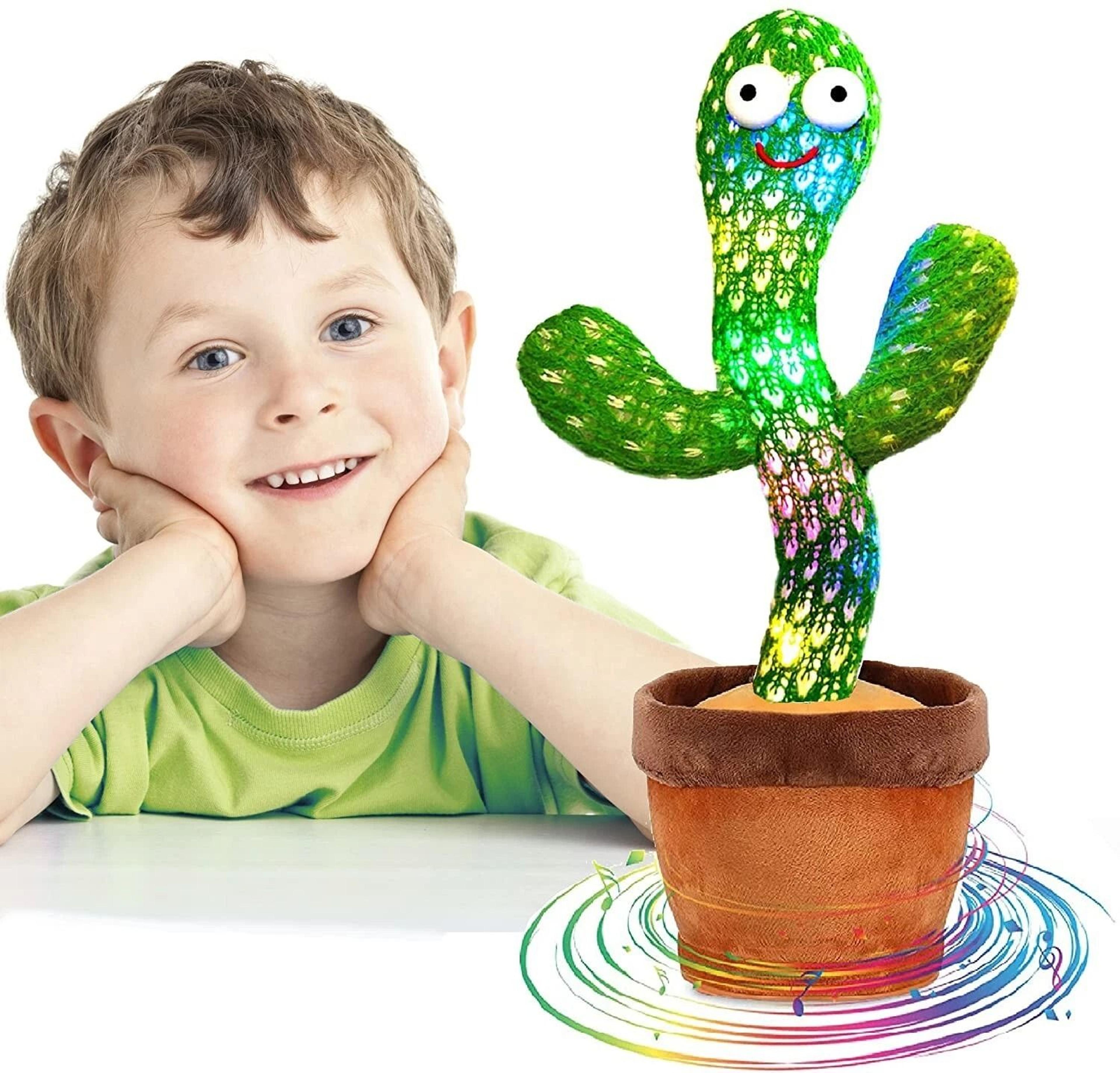 funny dancing cactus plush toy, shake with song, electronic recording doll gift