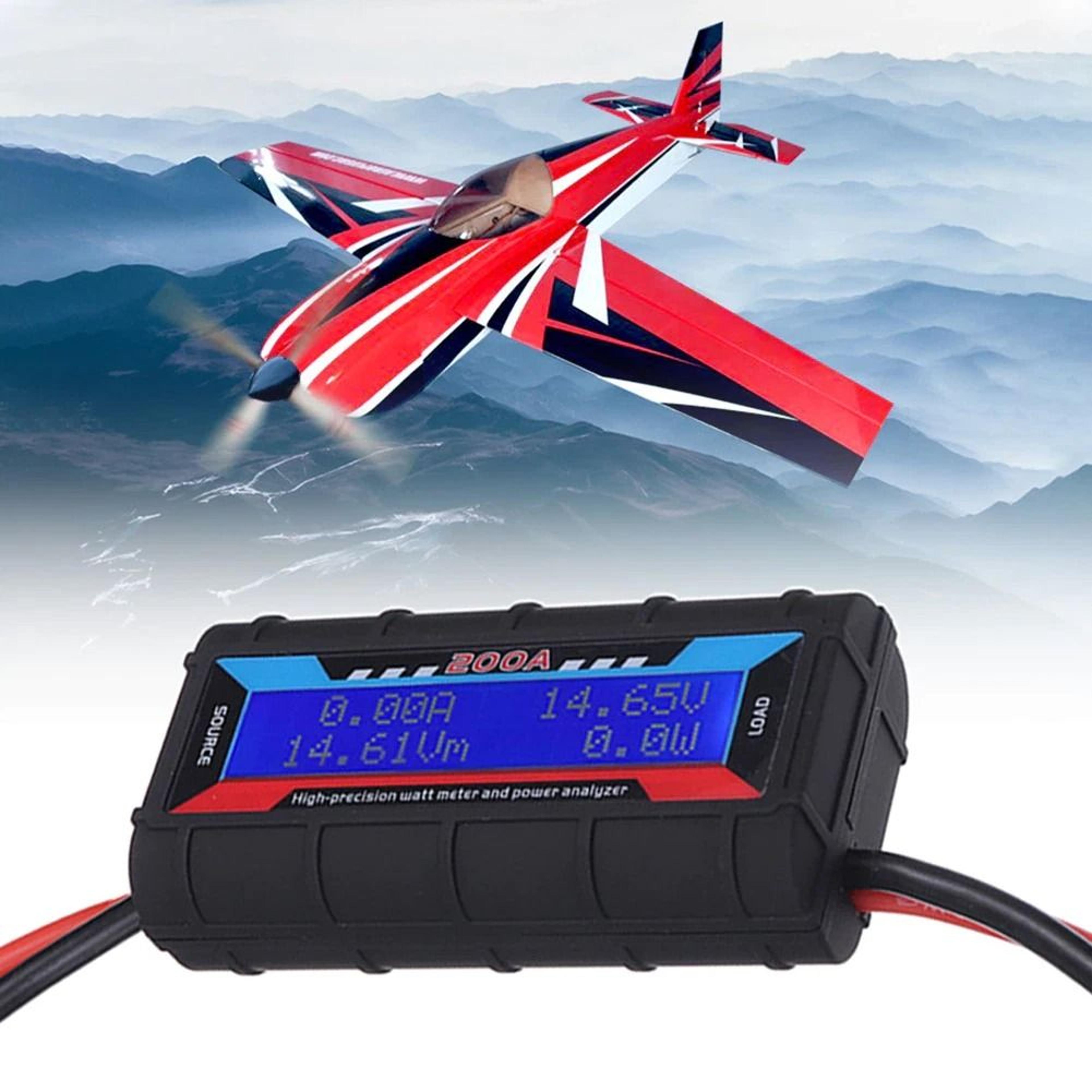 lcd volt amp meter analyzer dc digital monitor for rc battery, solar power