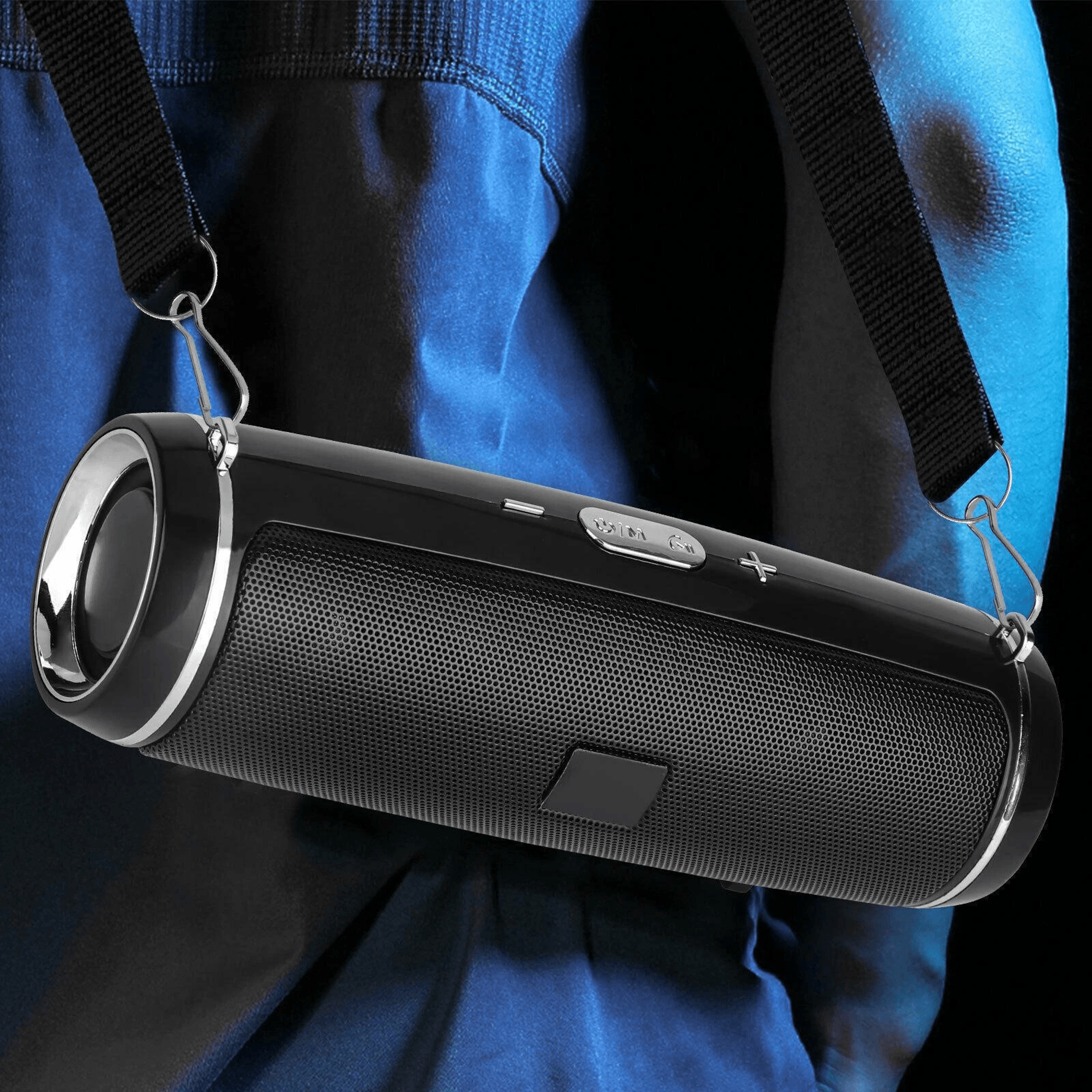 wireless waterproof outdoor bluetooth speaker, stereo loud bass, usb tf strap portable audio
