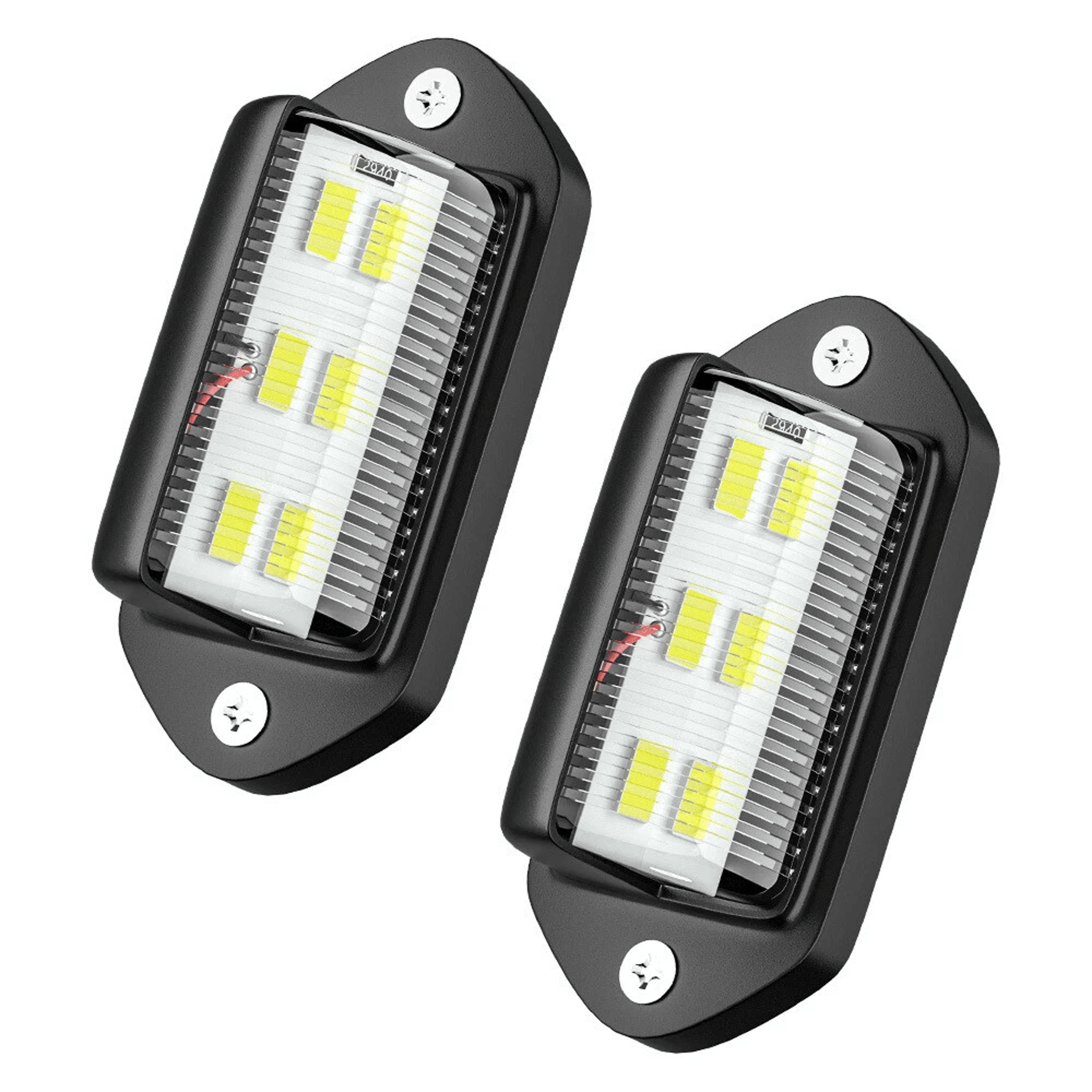 led license plate light universal, white tag lamp for truck trailer suv rv van