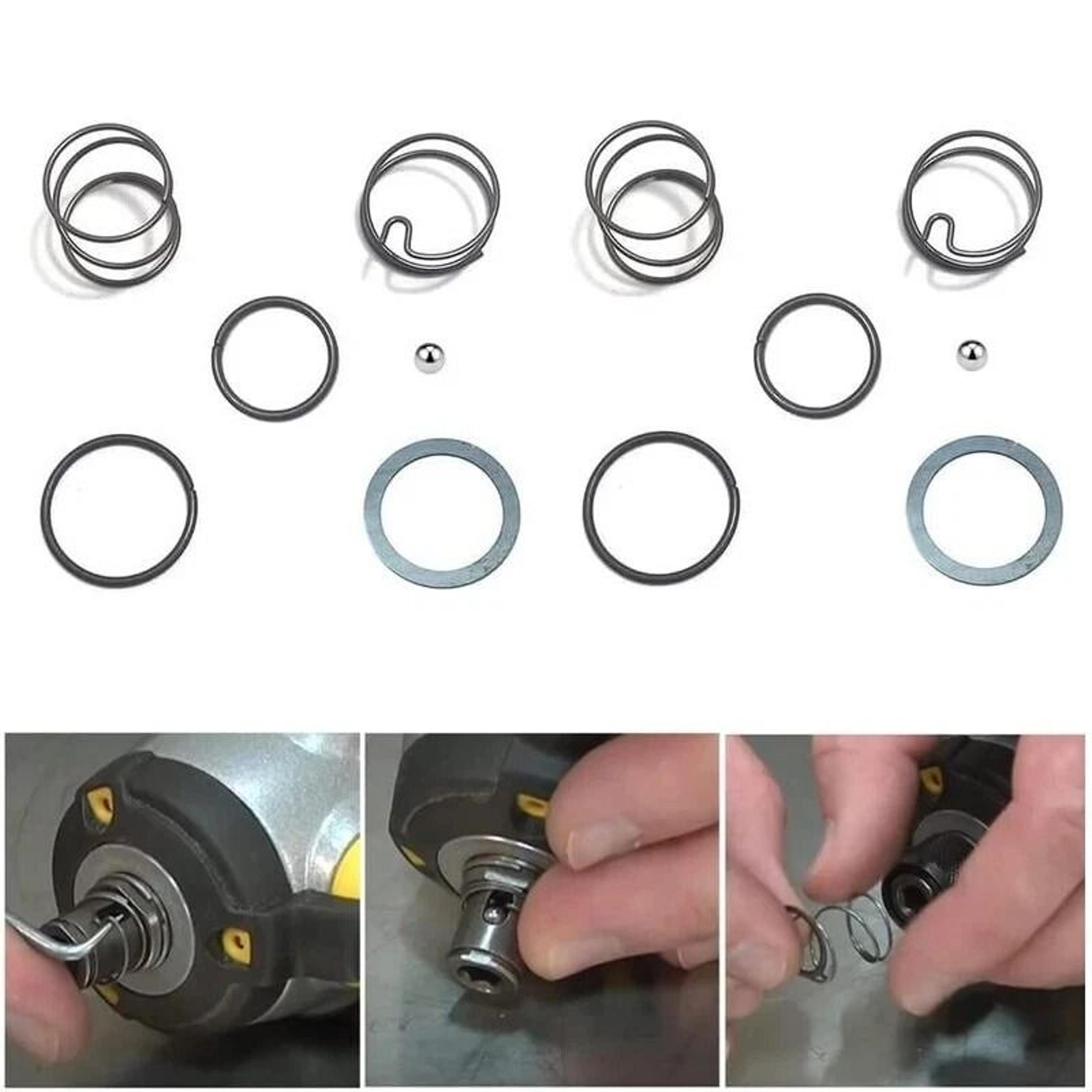 impact driver spring kits with steel ball, 2 sets, compatible with dcf885