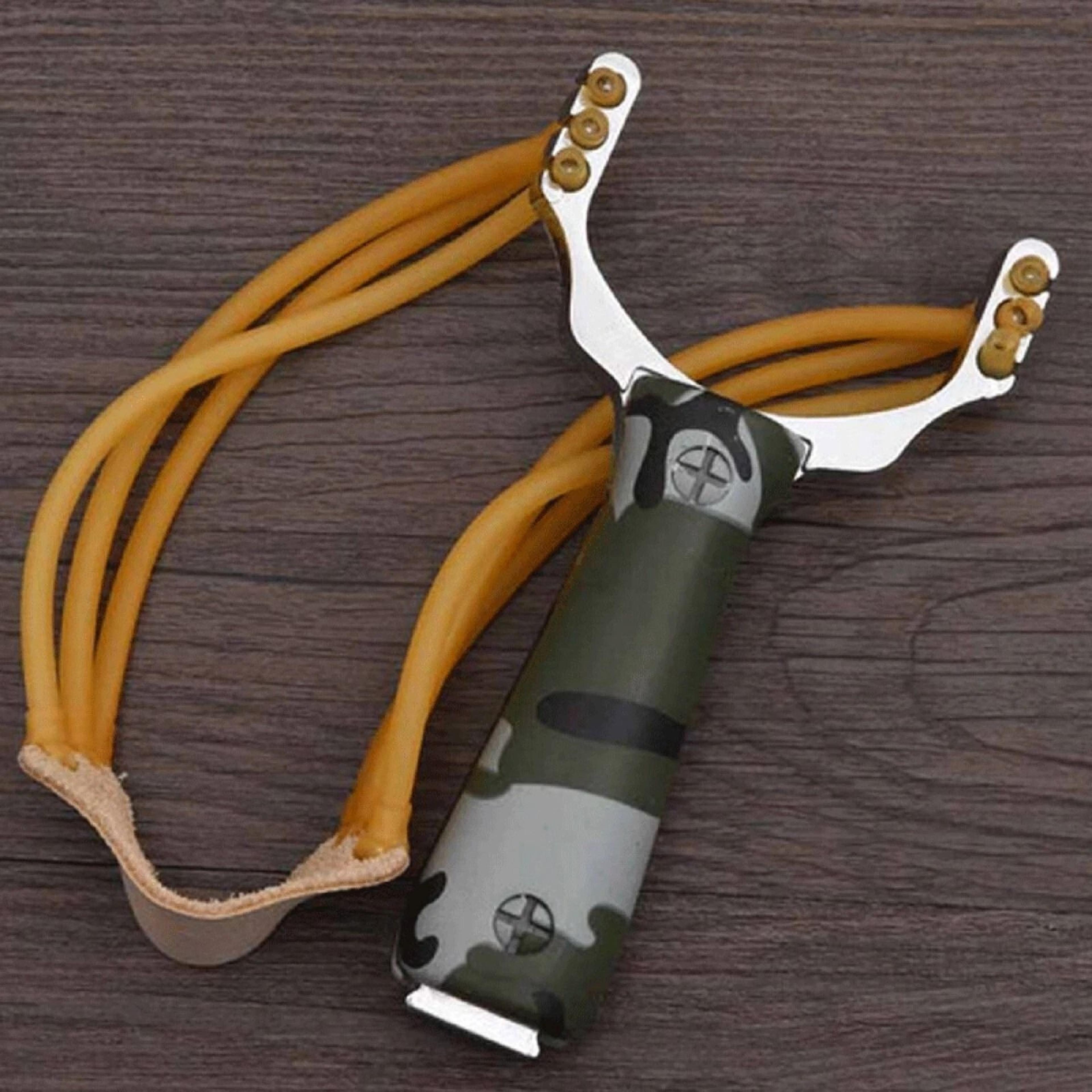 camouflage slingshot, high velocity catapult, powerful hunt sling shot a1 for outdoors
