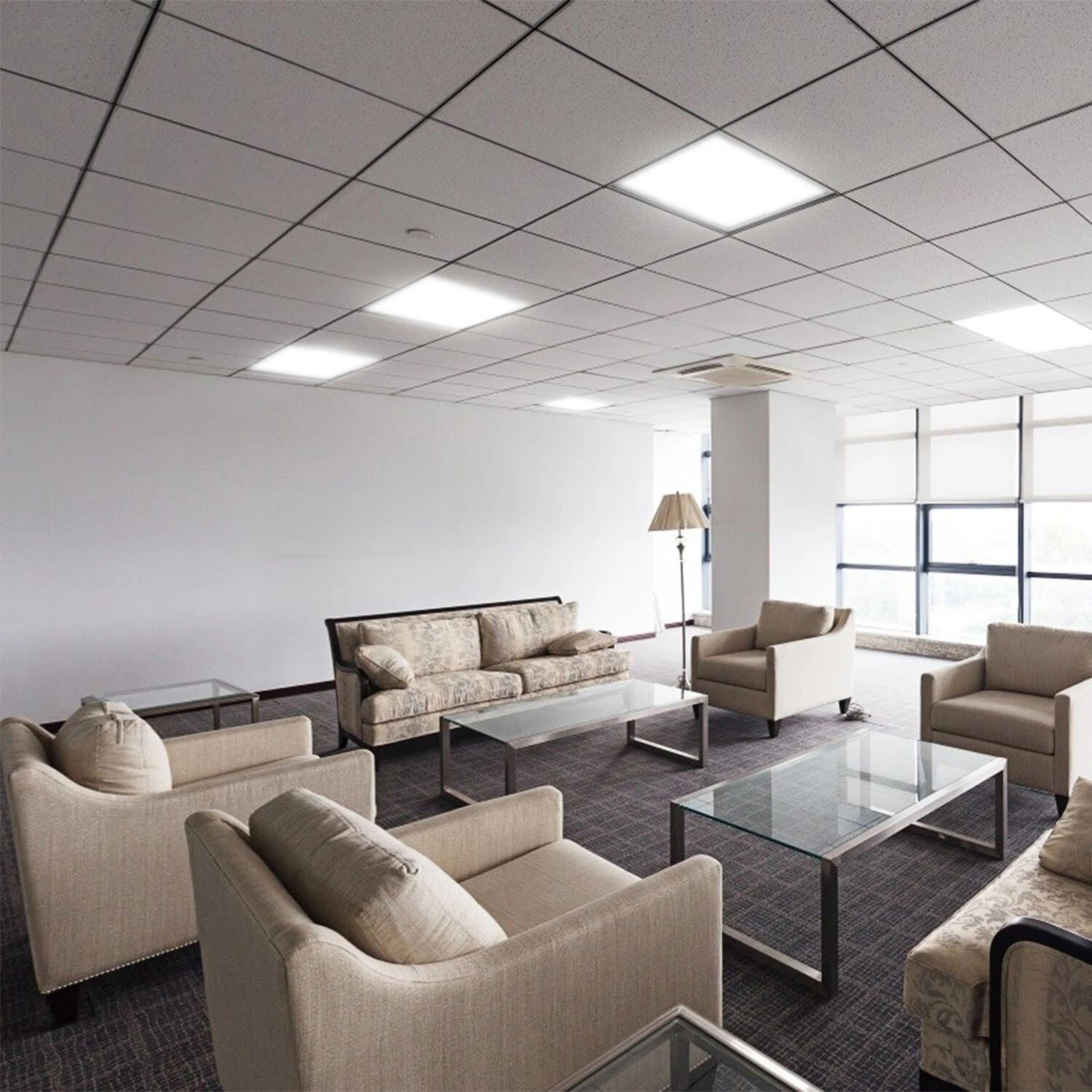 led flat panel light recessed ceiling light, energy-efficient, bright lighting solution