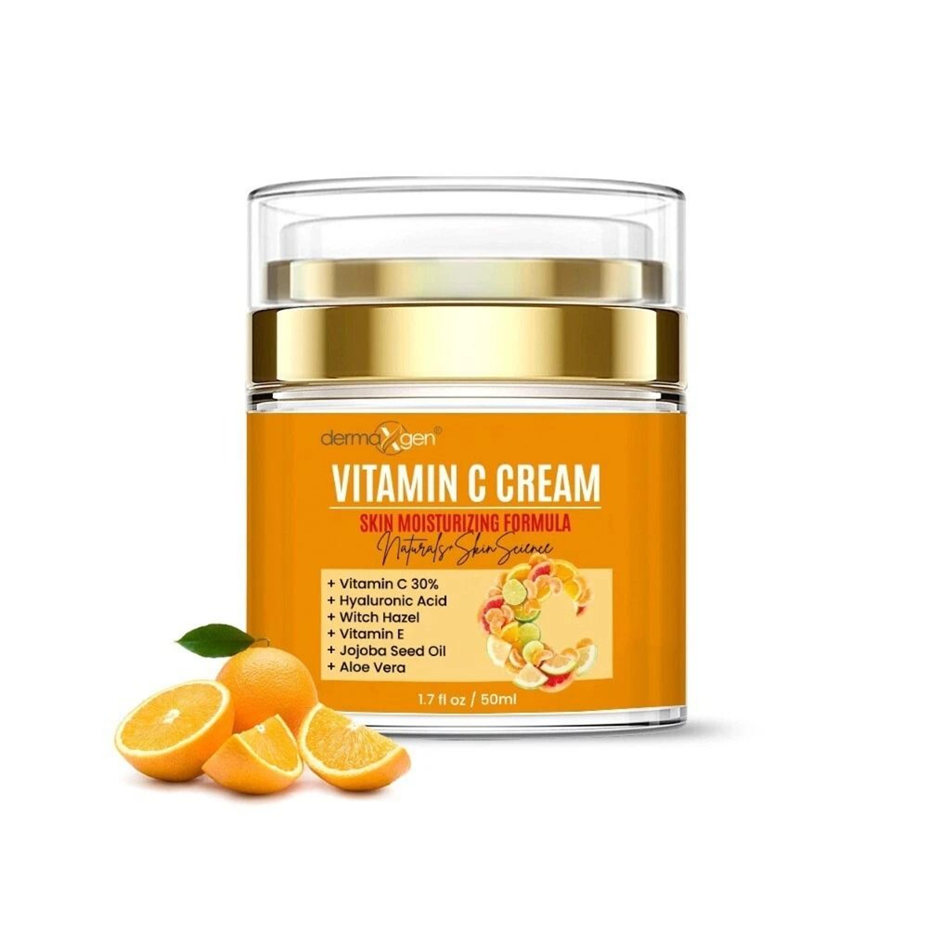 dermaxgen vitamin c moisturizing face cream with hyaluronic acid & aloe vera