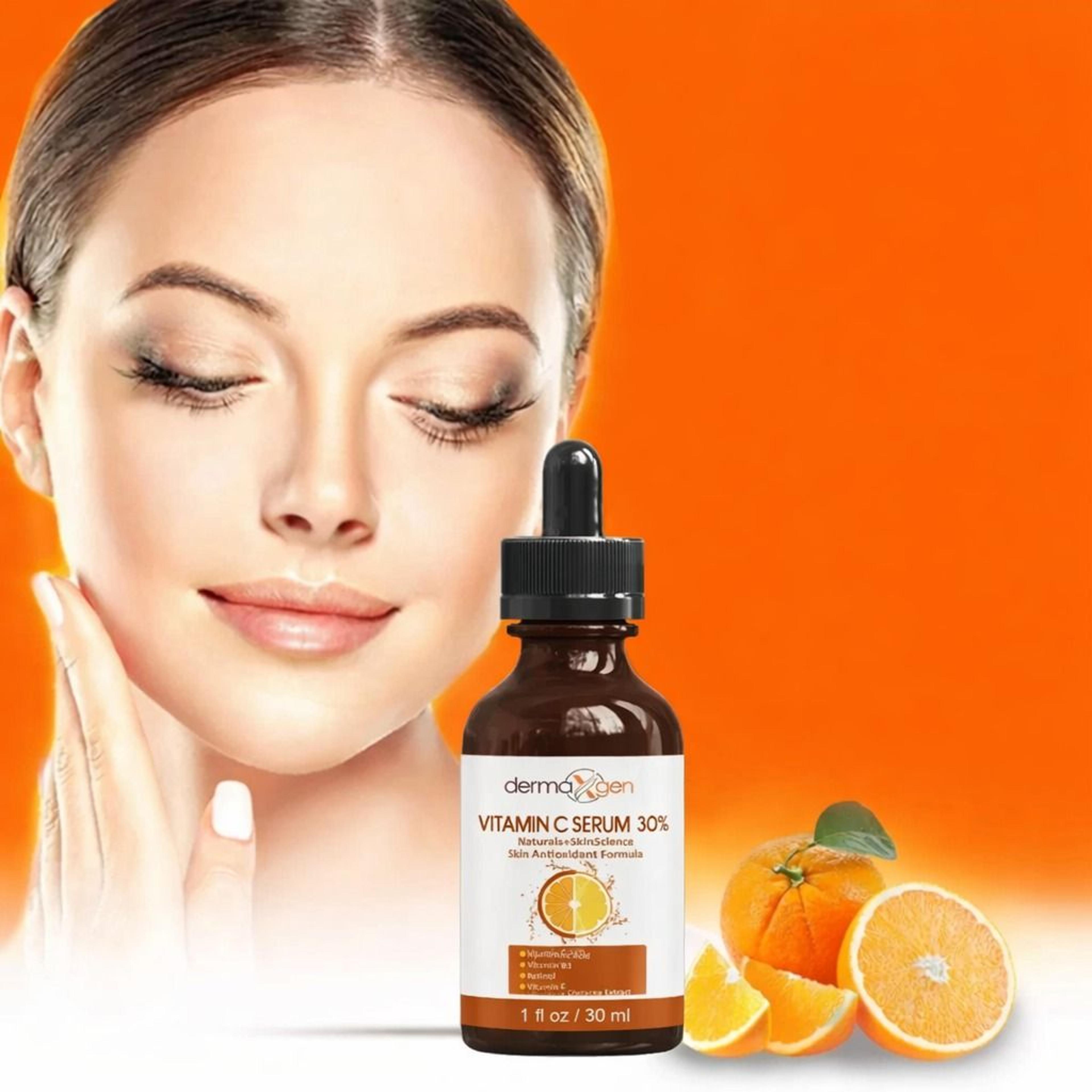 hyaluronic acid serum with vitamin c, e, b3, and retinol for anti wrinkle skin care