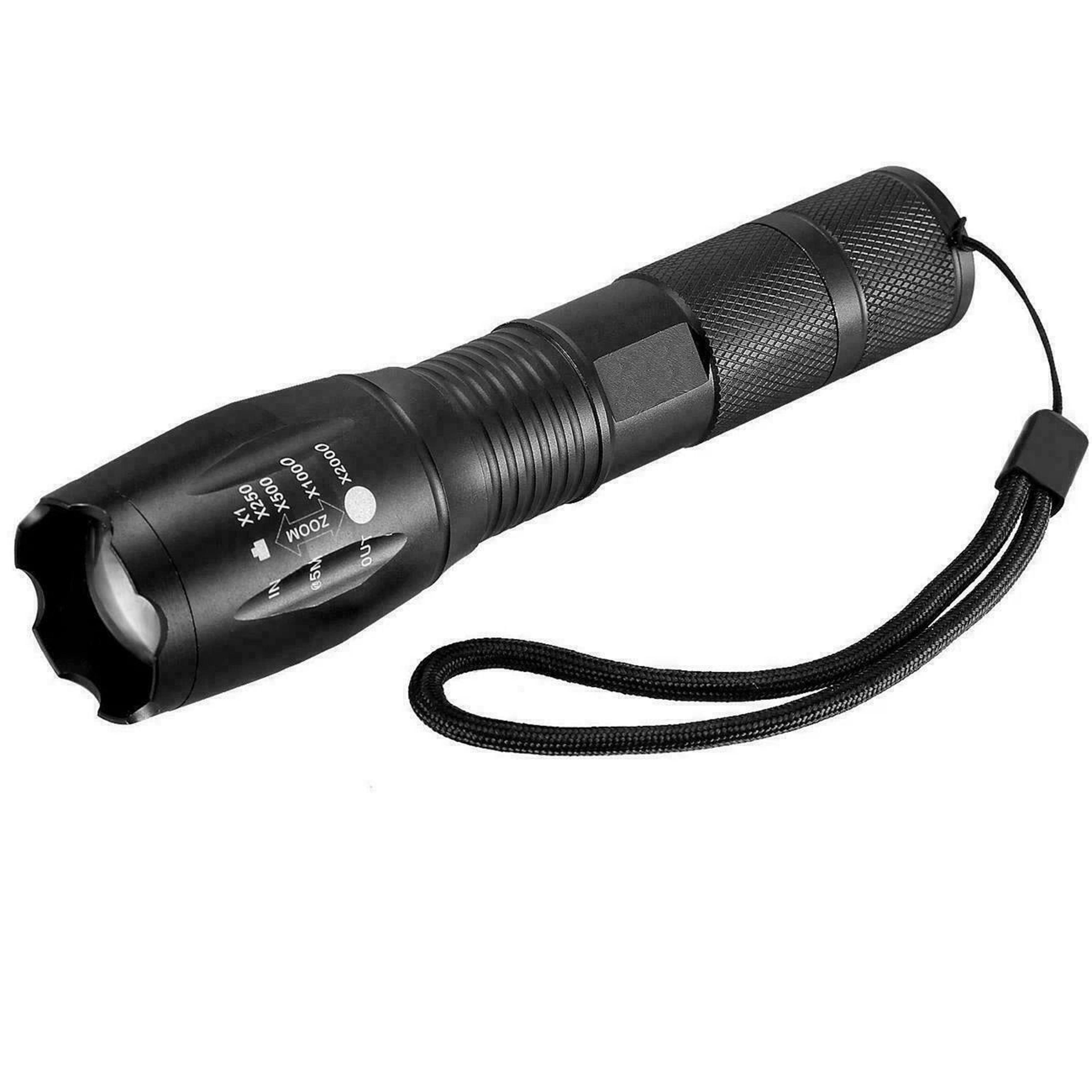 genuine led tactical flashlight, military grade torch light for outdoor adventures