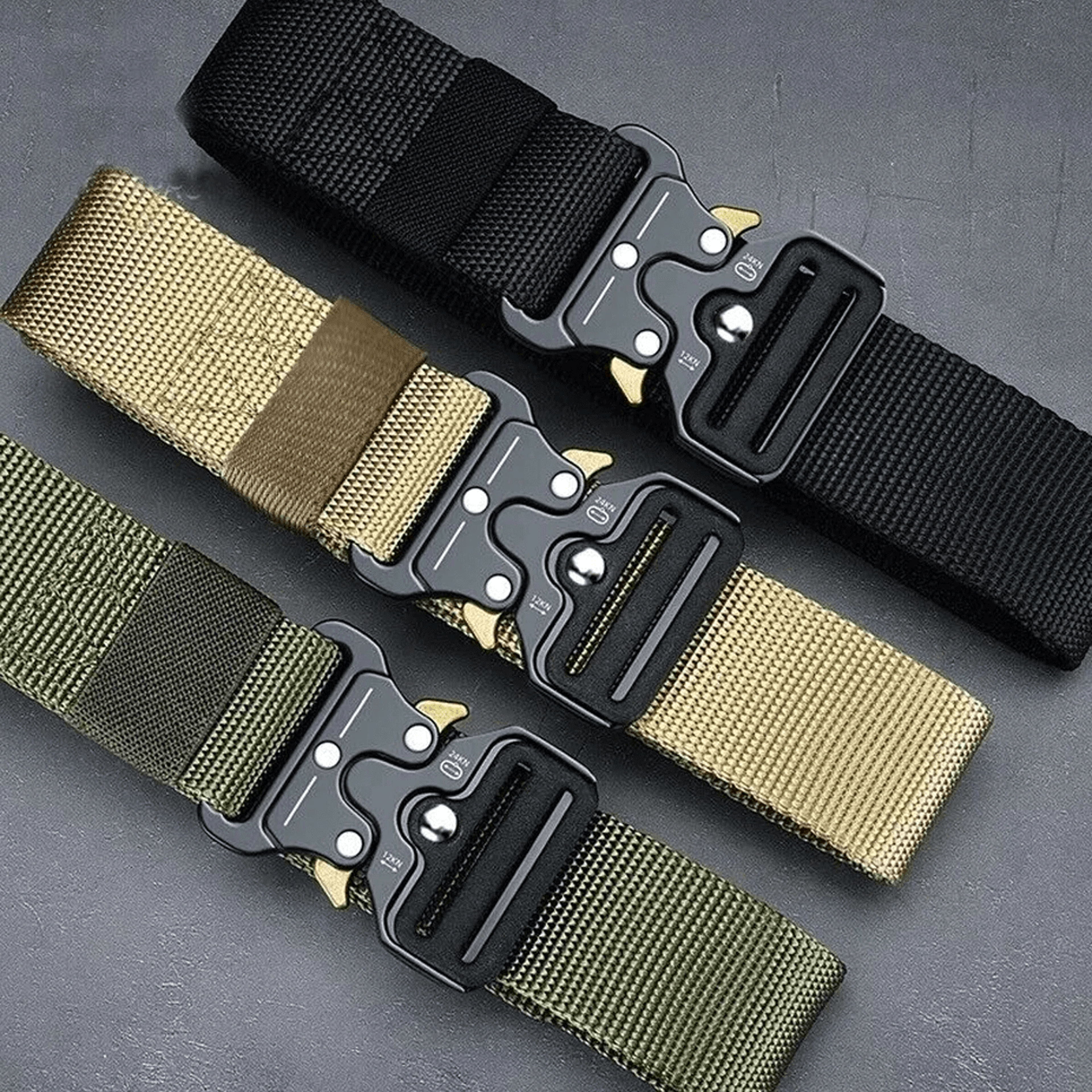 military tactical adjustable belt quick release for men