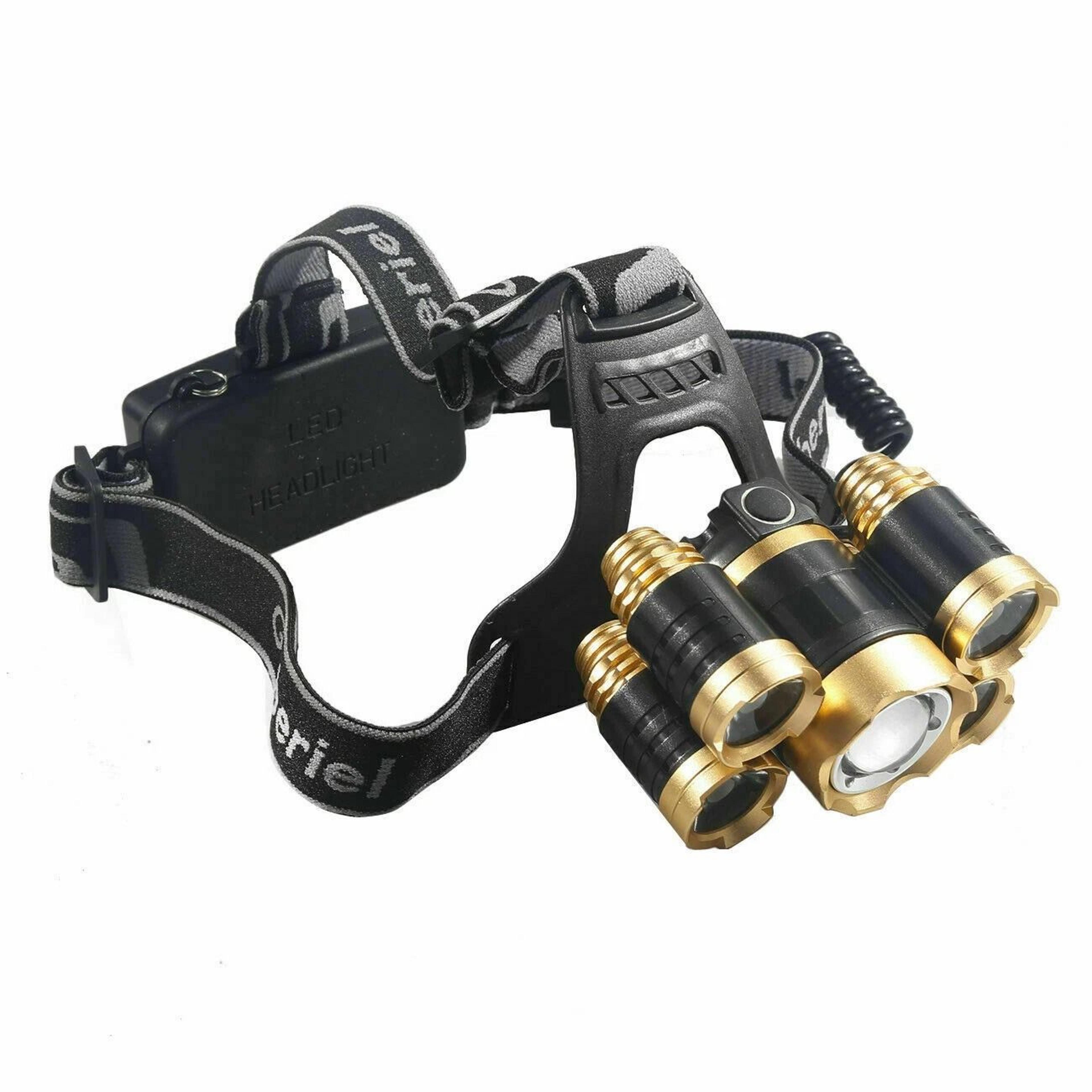 led headlamp rechargeable flashlight led torch with usb charging, adjustable for outdoor activities