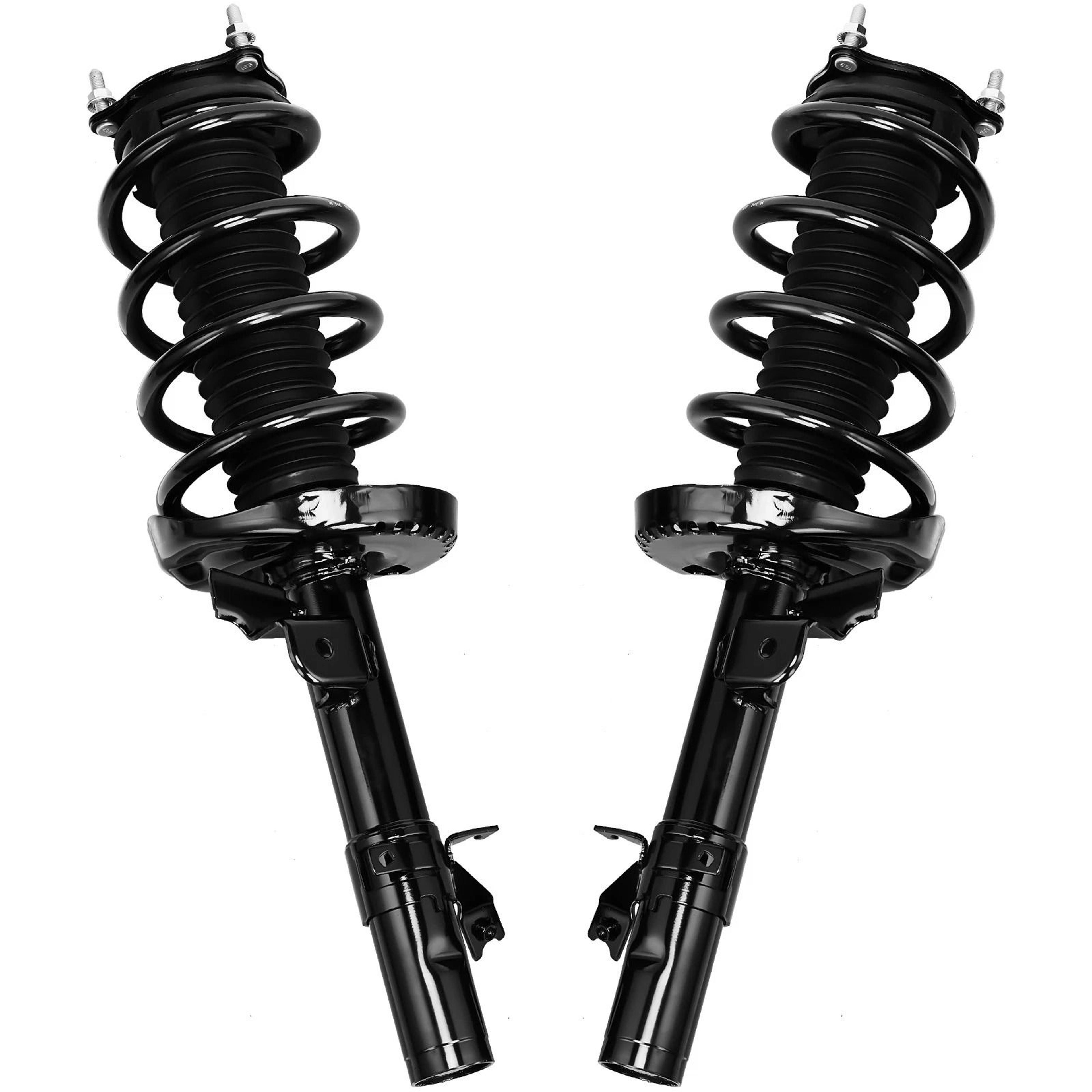 front complete struts with coil spring pair set for acura mdx