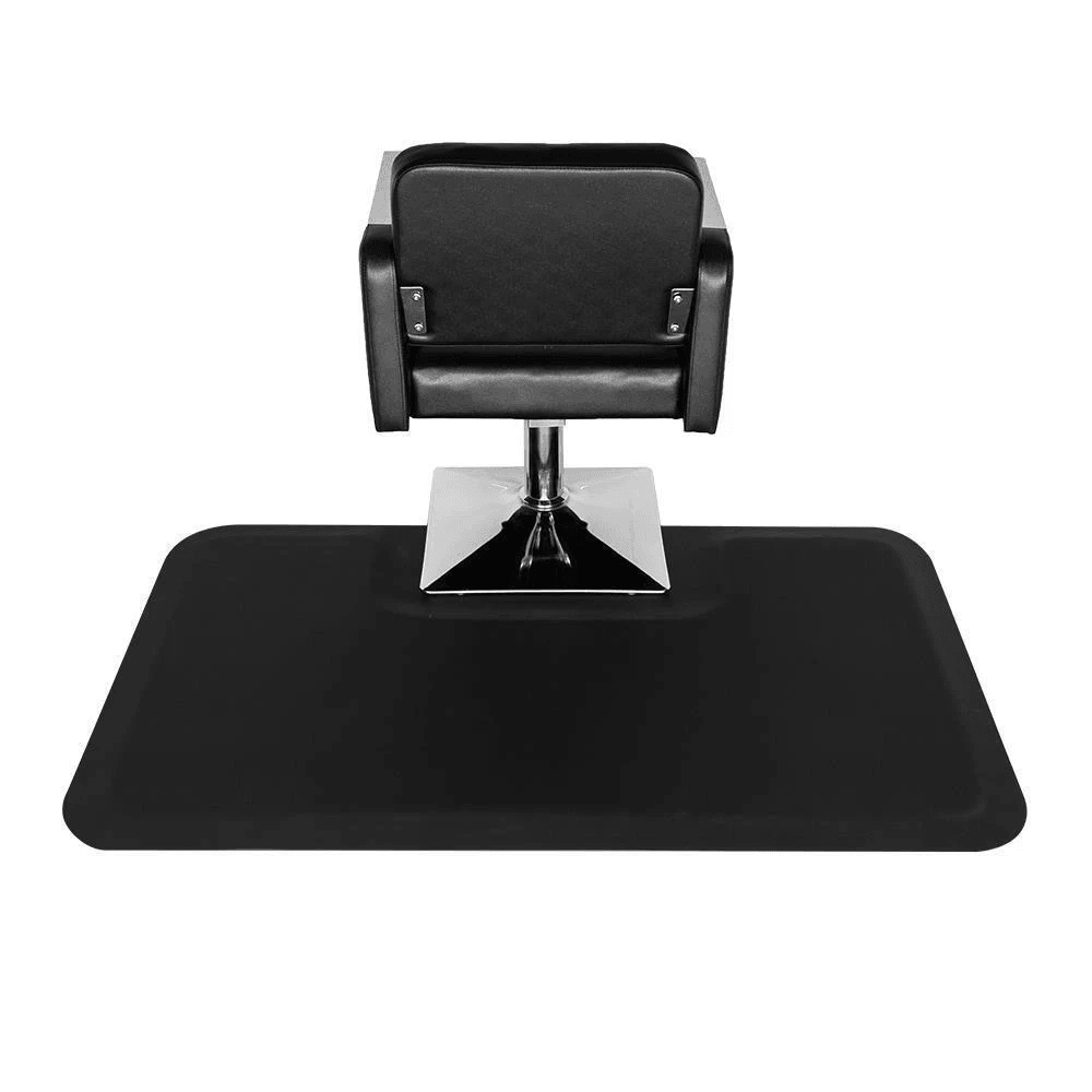 anti fatigue salon chair mat thick black square floor mat for barber shops