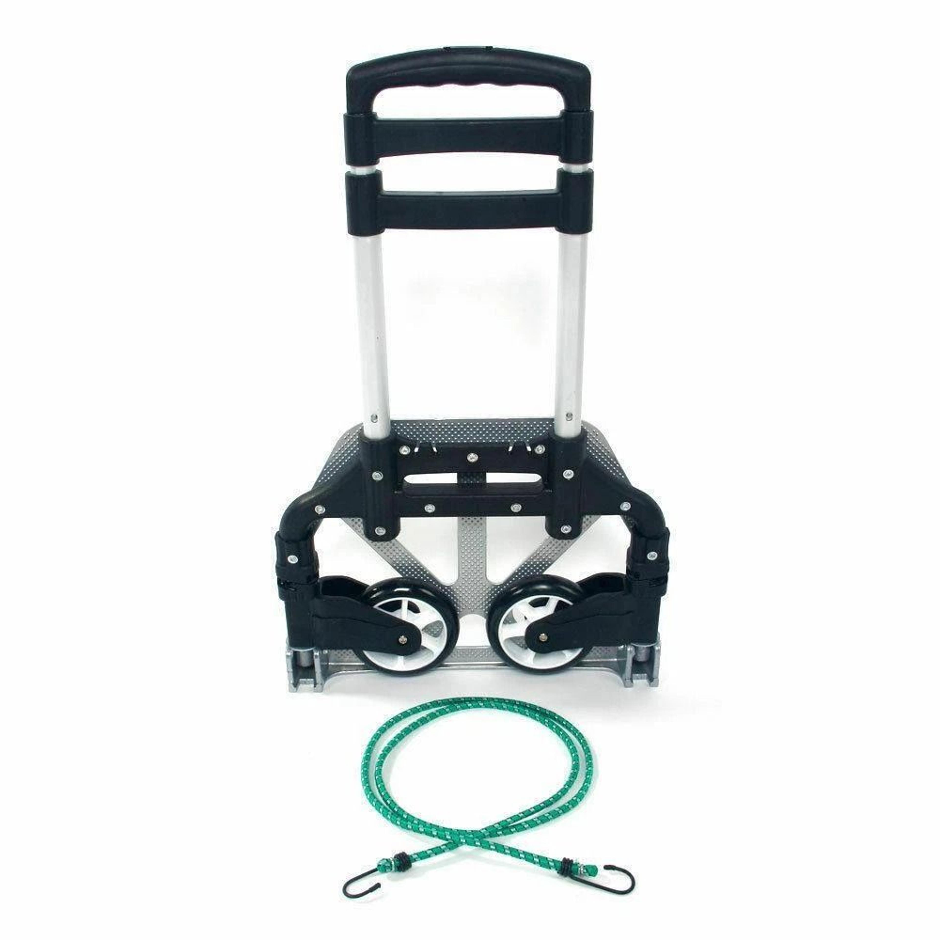 compact aluminium folding push cart portable travel shopping trolley luggage