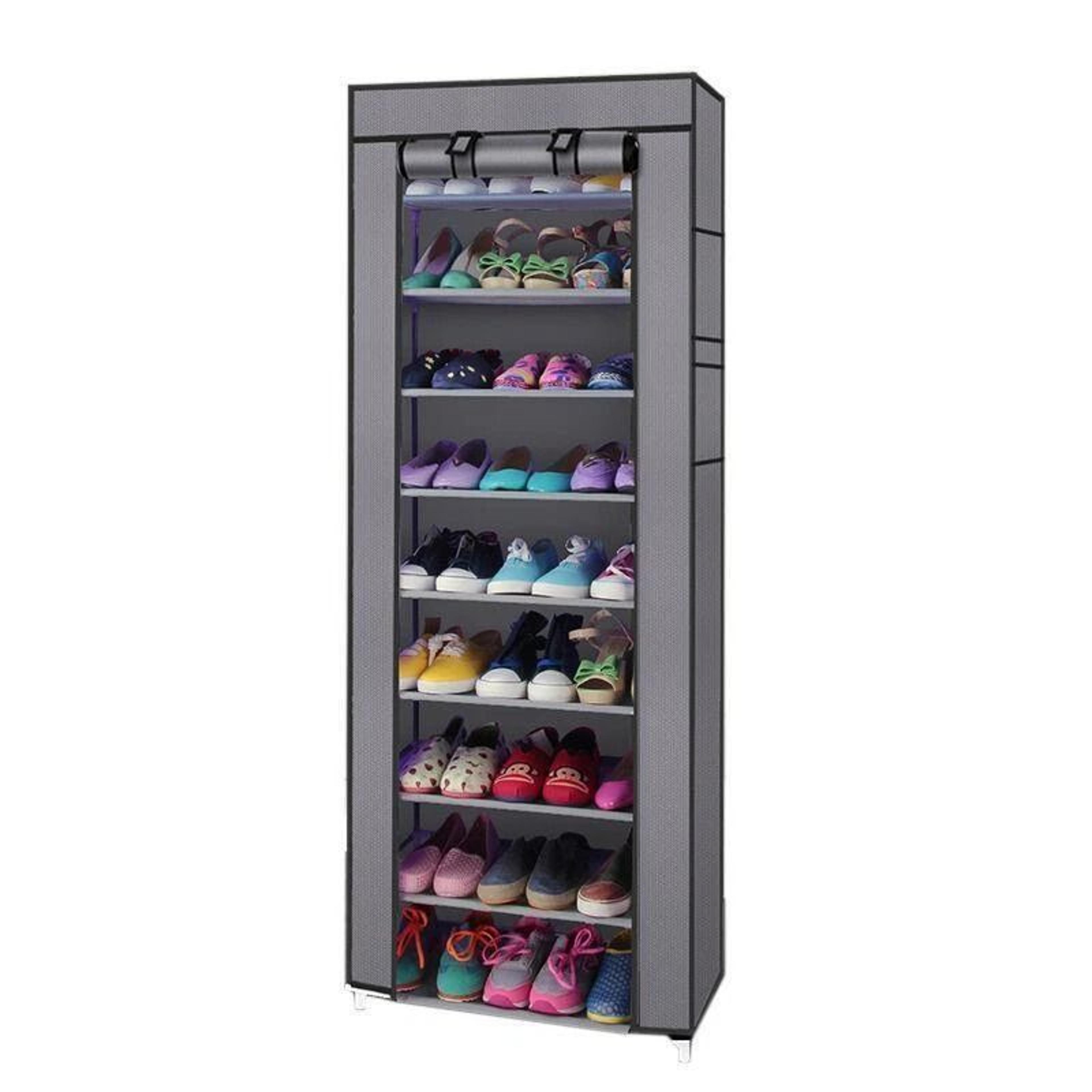 9 layer shoe rack organizer portable closet shoe storage cabinet with multi grid space saving design