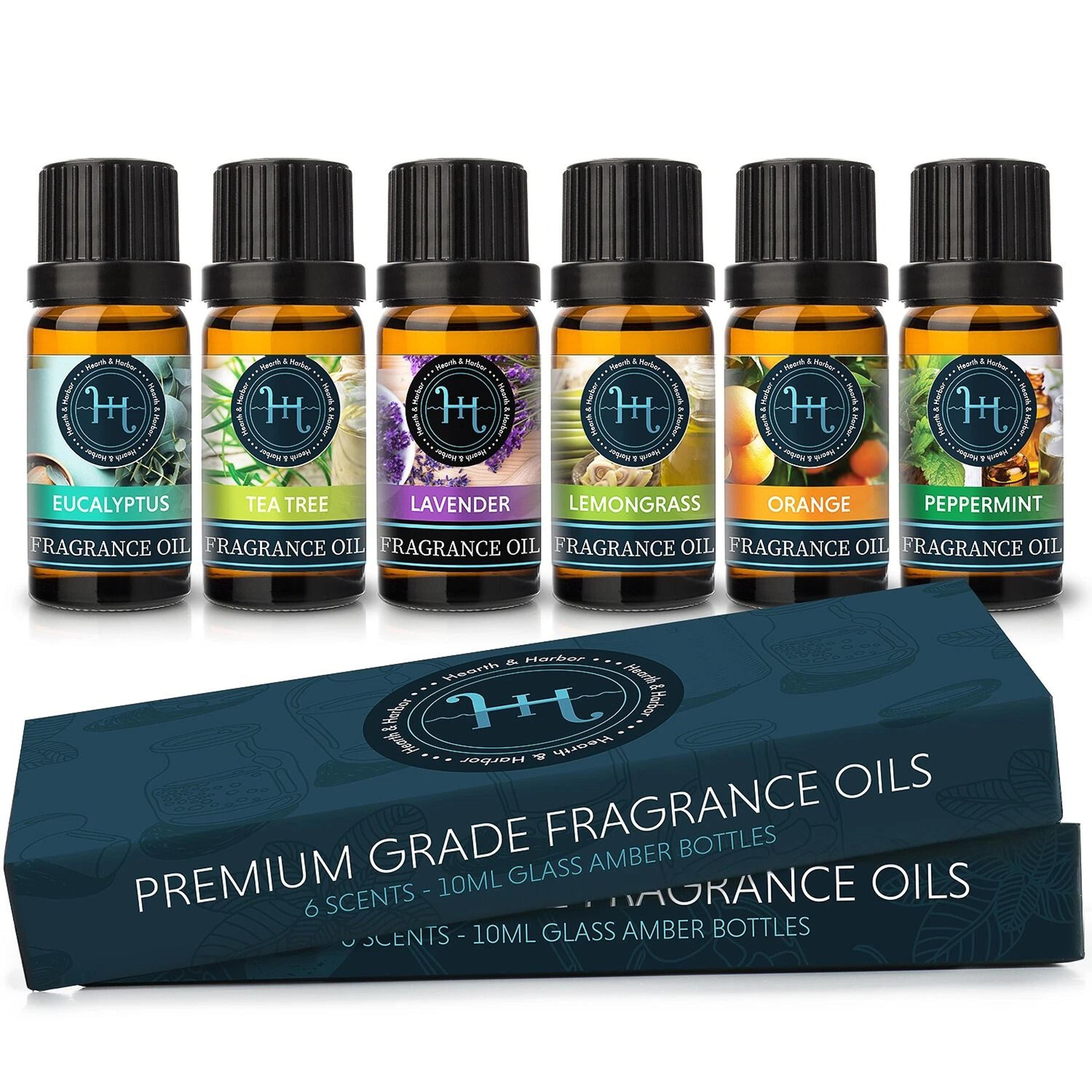 premium fragrance oil set for candle making and soap crafting 6 scented oils for diy candles bath and aromatherapy