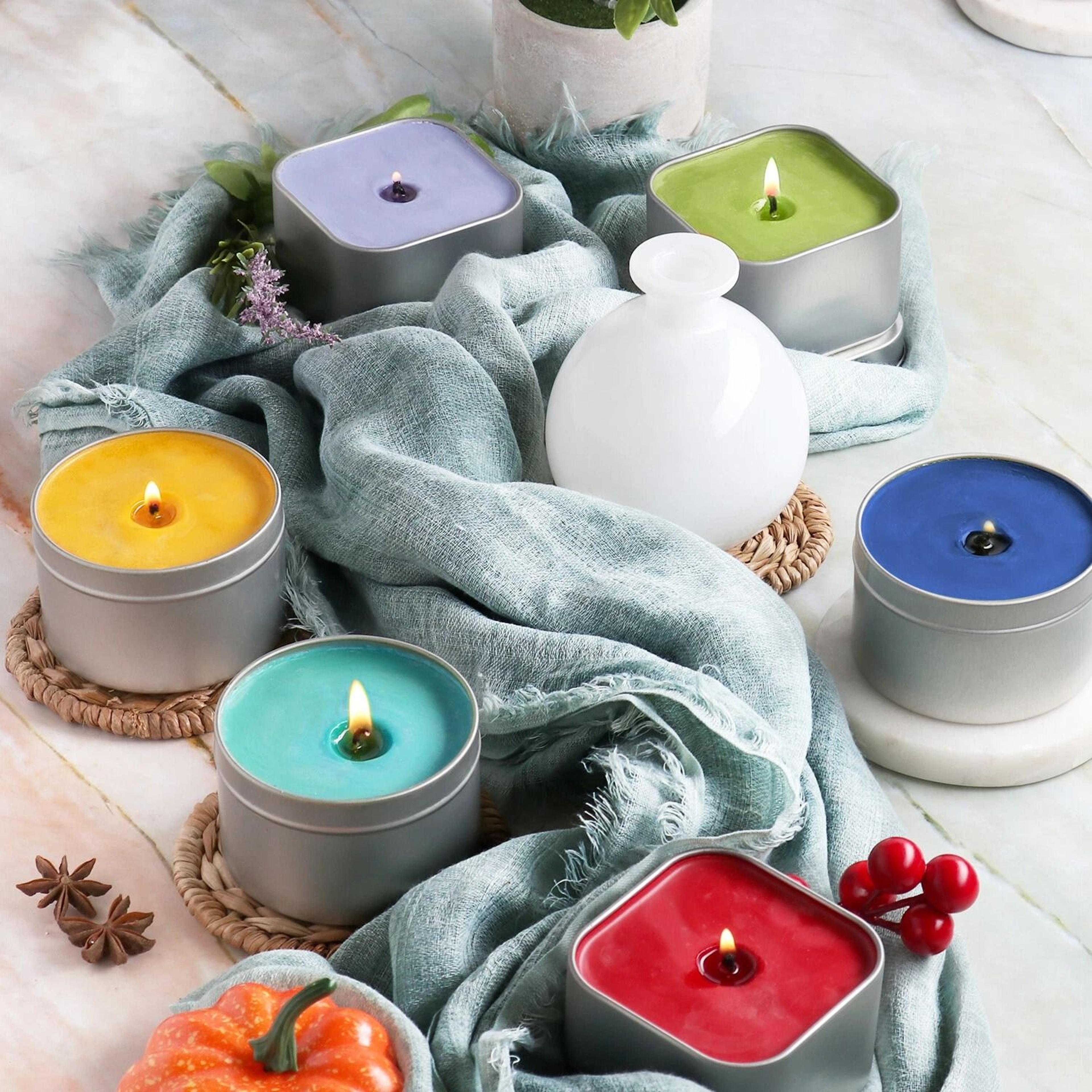complete soy candle making kit with fragrance, wicks & color dyes
