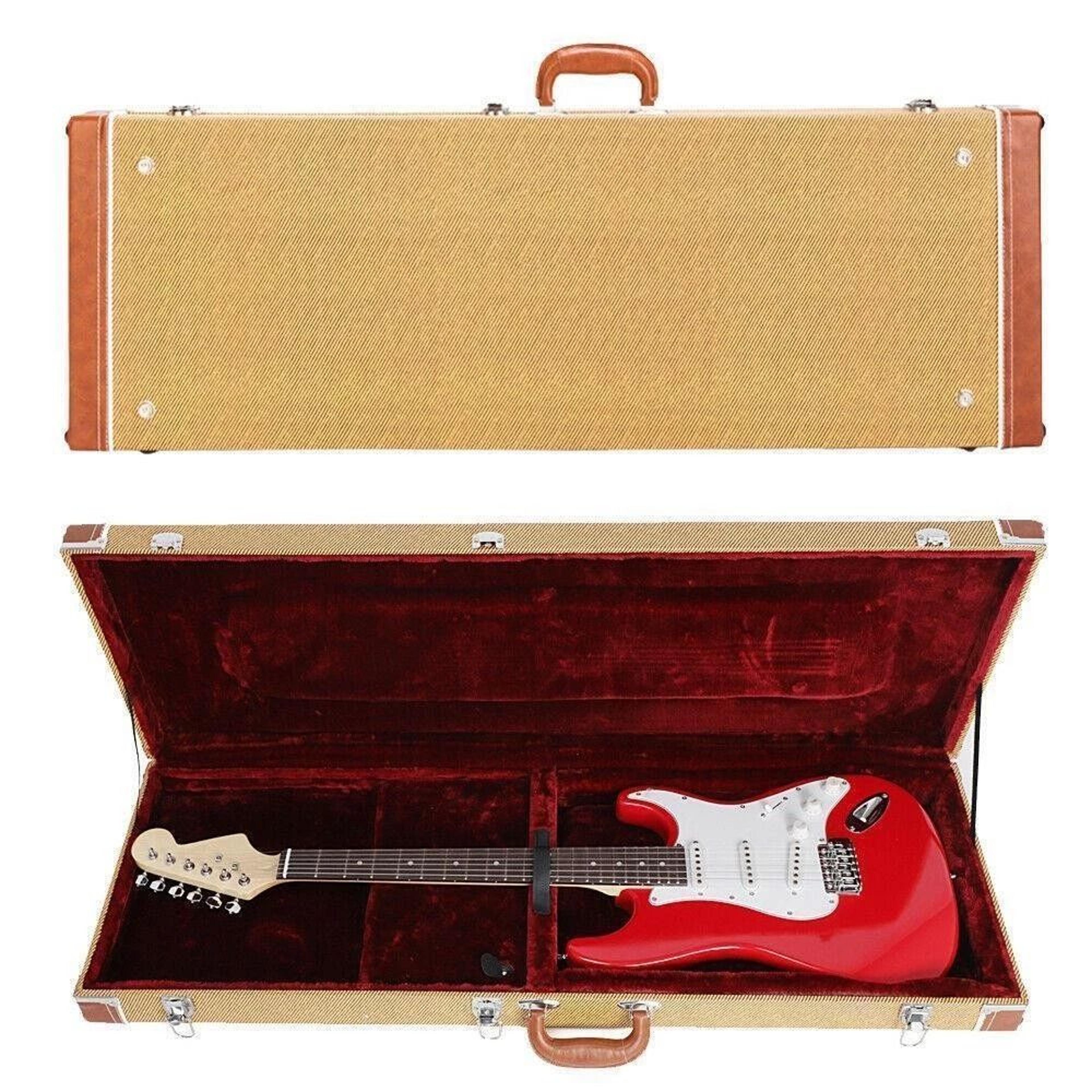 glarry hard case for electric guitars lockable protective guitar case