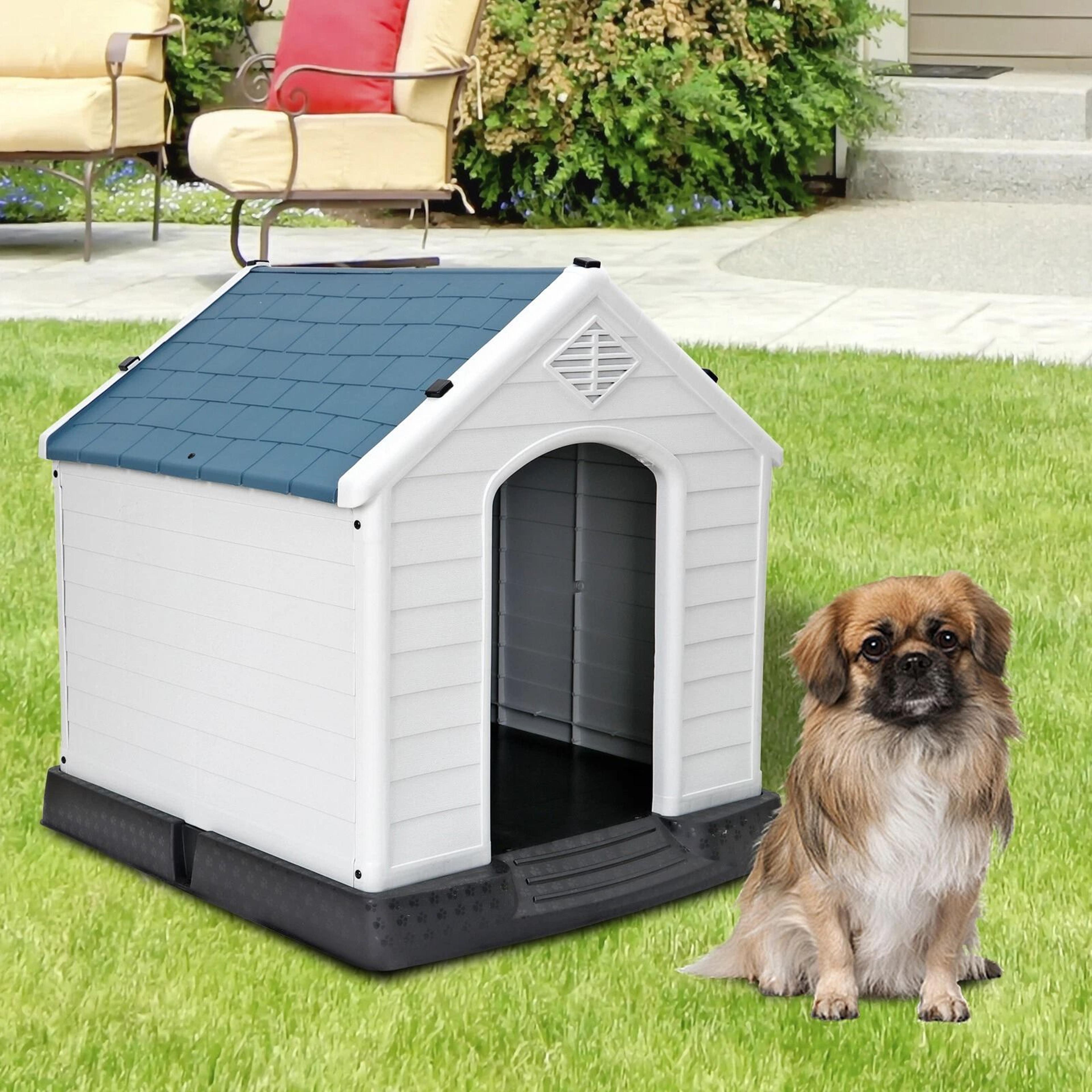 durable plastic insulated dog house for indoor & outdoor use