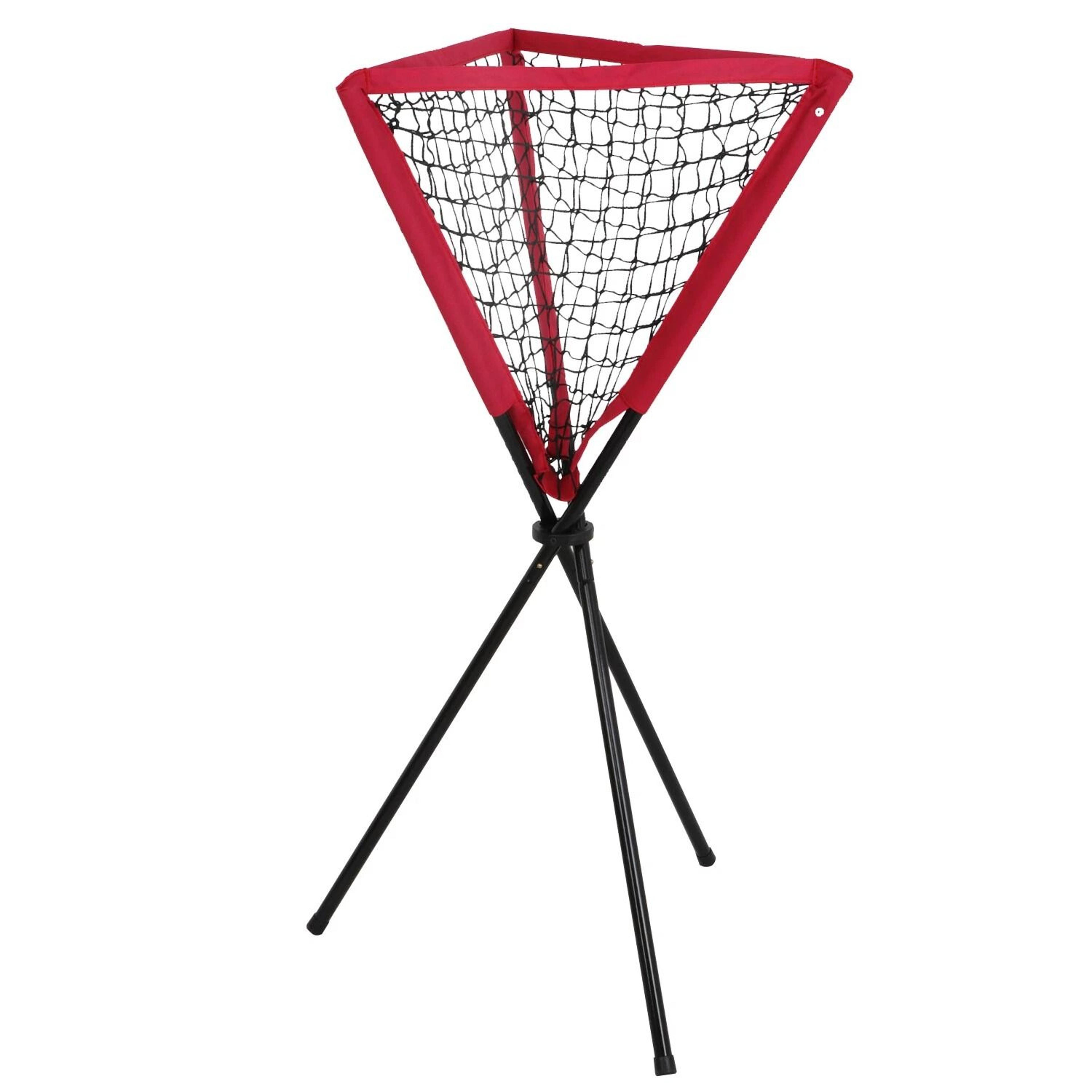 portable ball caddy tripod stand for baseball & softball training includes carry bag