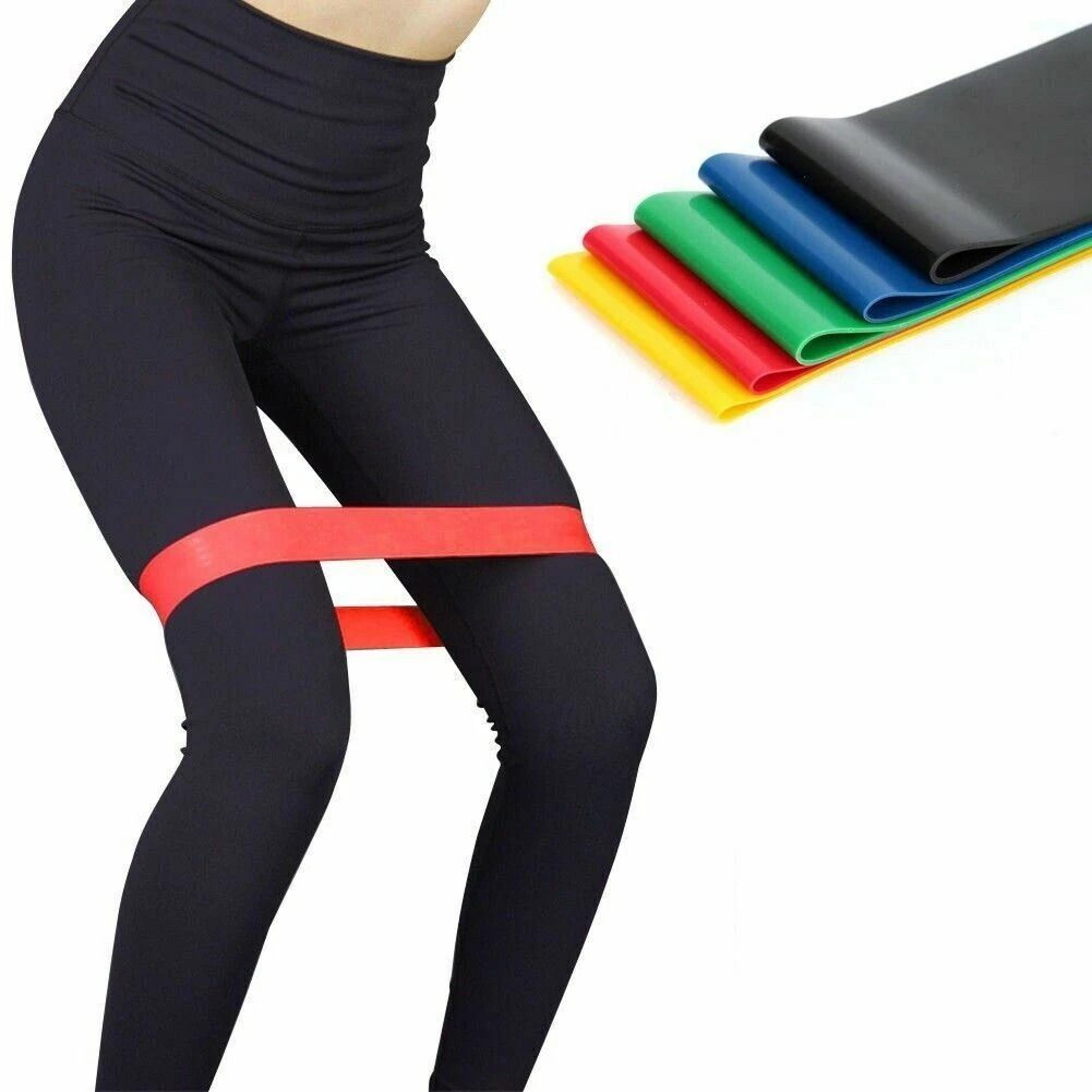resistance bands loop set for yoga, crossfit & booty workouts