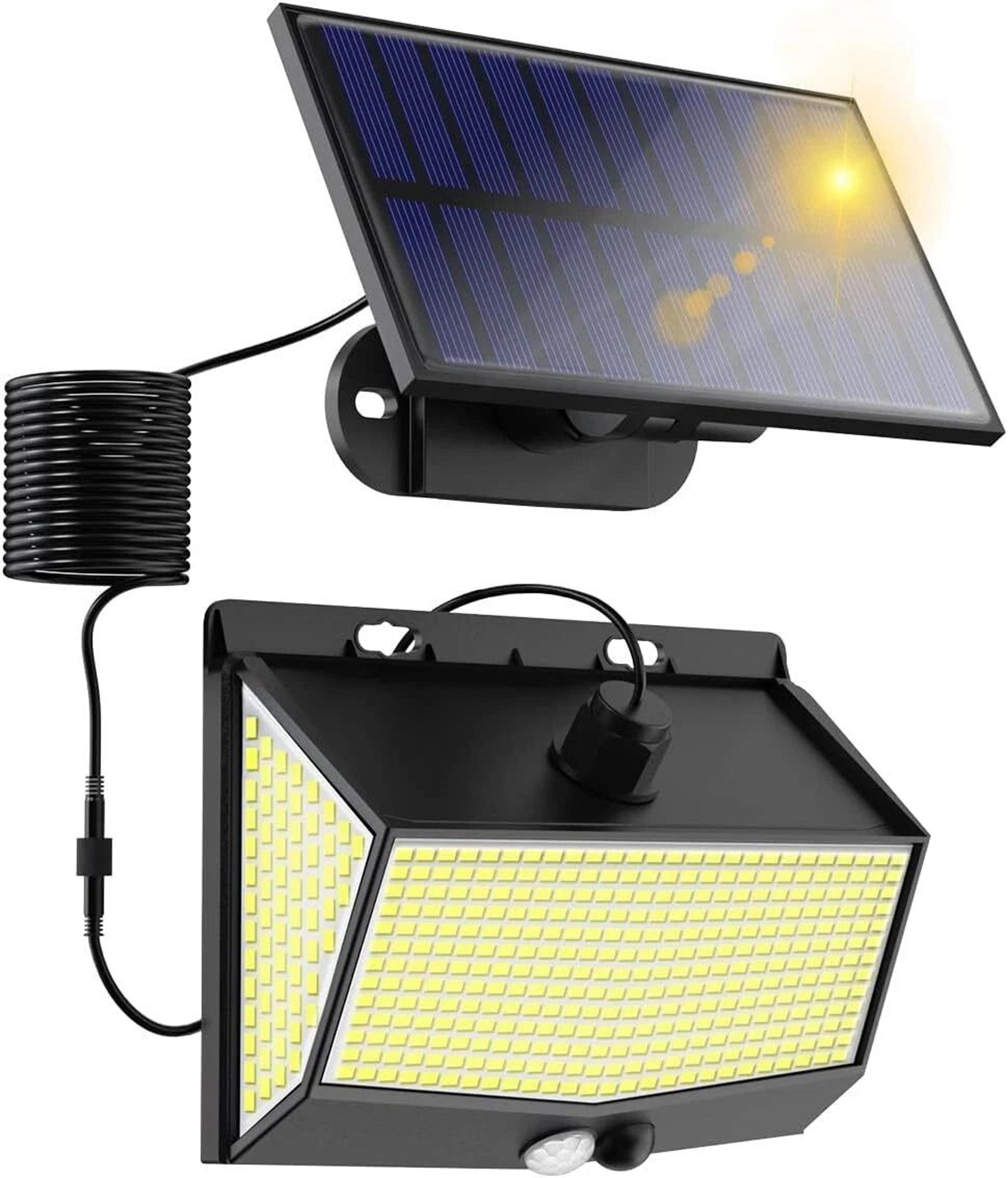 waterproof led solar motion sensor light for garden wall with pir technology