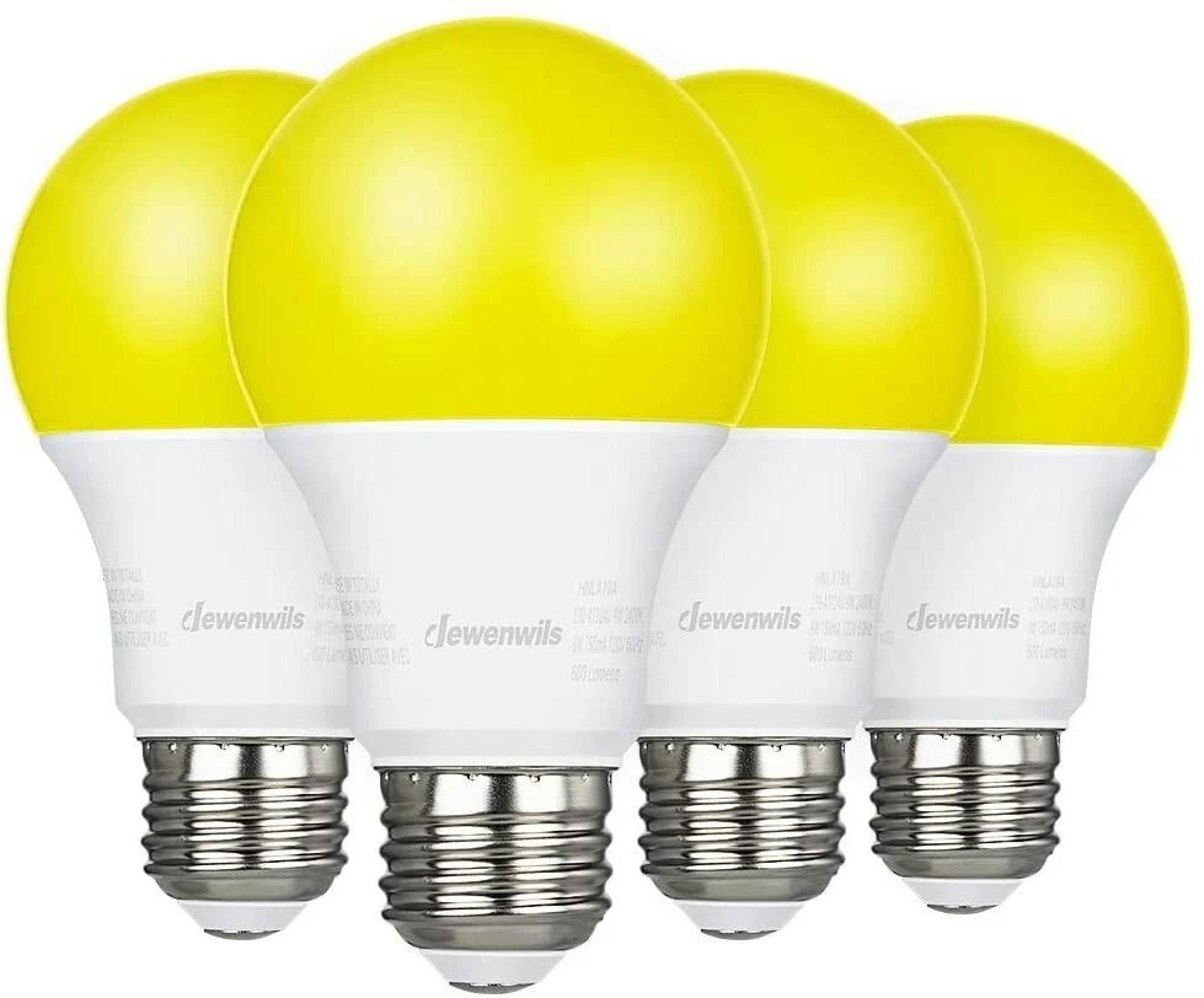 led bug light bulbs outdoor yellow light bulb, e26 base
