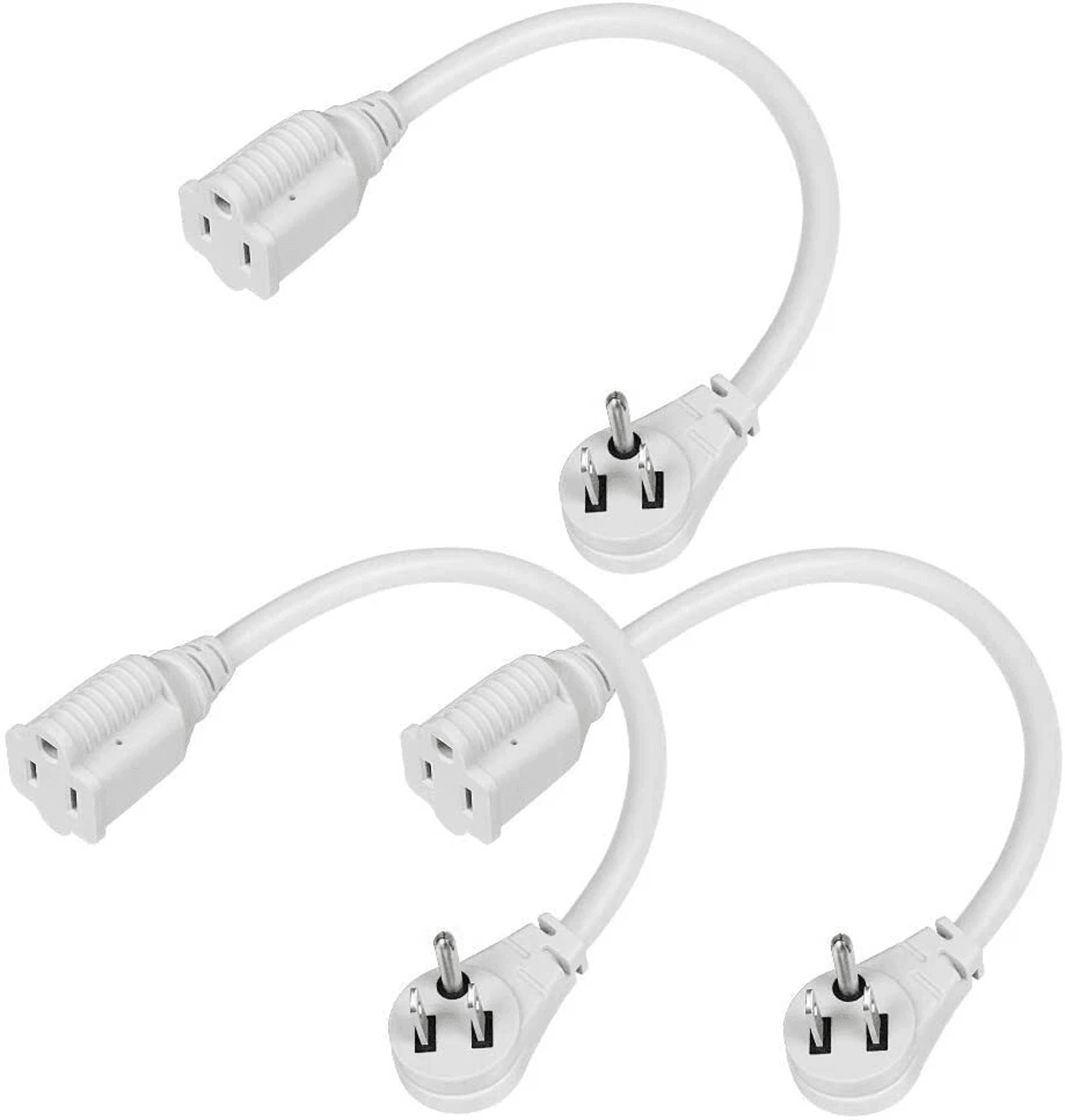 indoor flat plug extension cord 14 gauge heavy duty 3 prong durable power extension for home and office