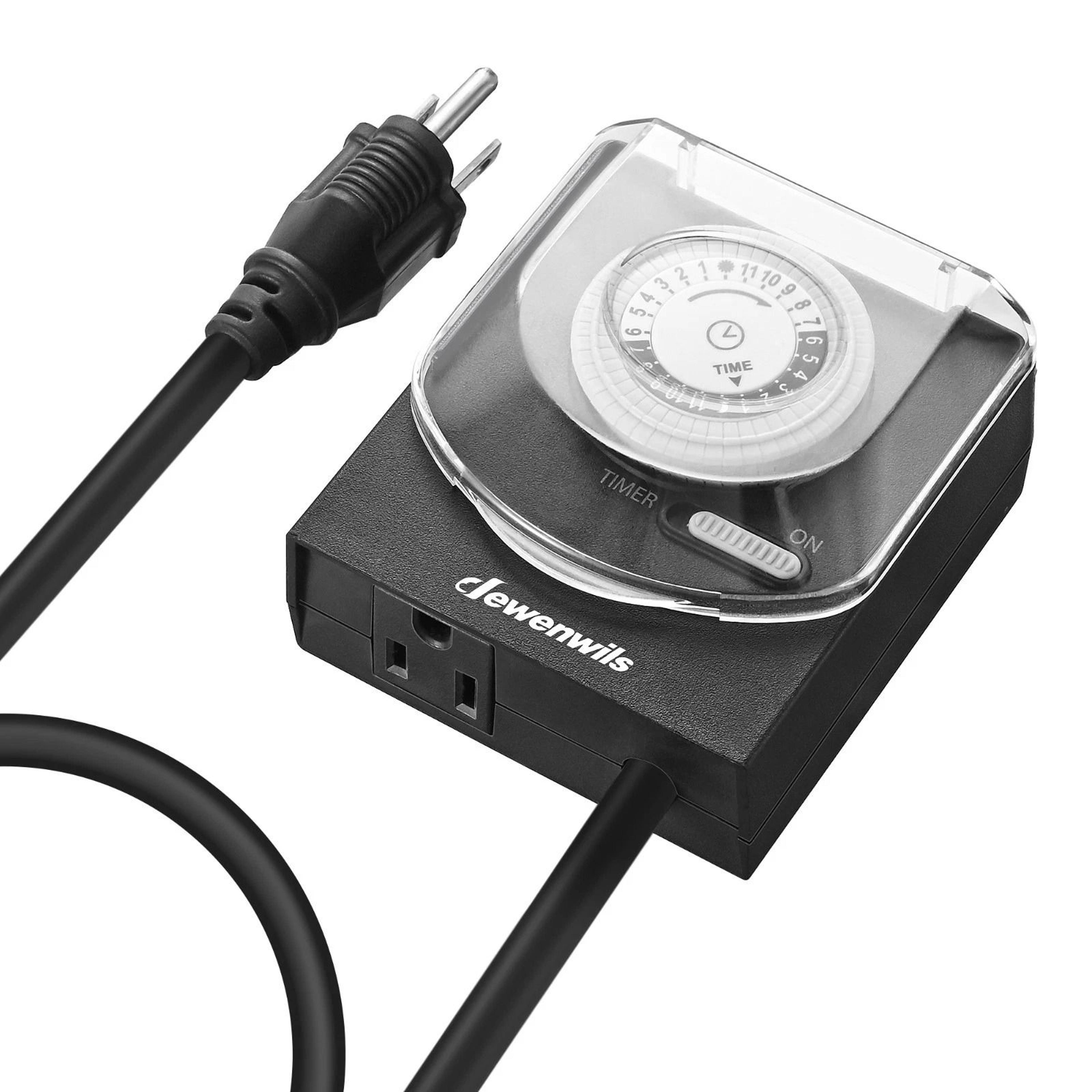 outdoor waterproof light timer with heavy duty electrical timer for lights & appliances