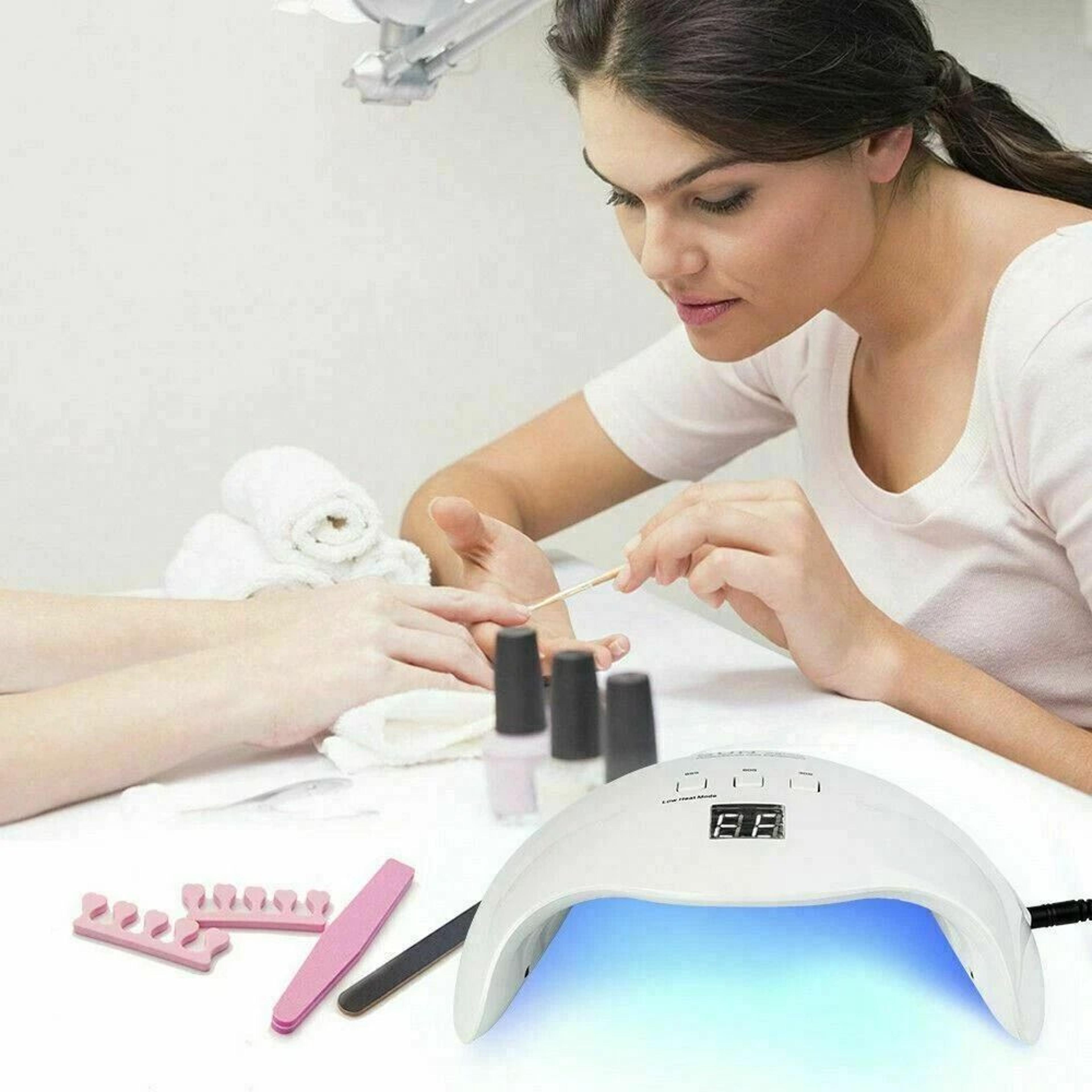 led uv nail dryer lamp for gel polish fast drying manicure curing machine