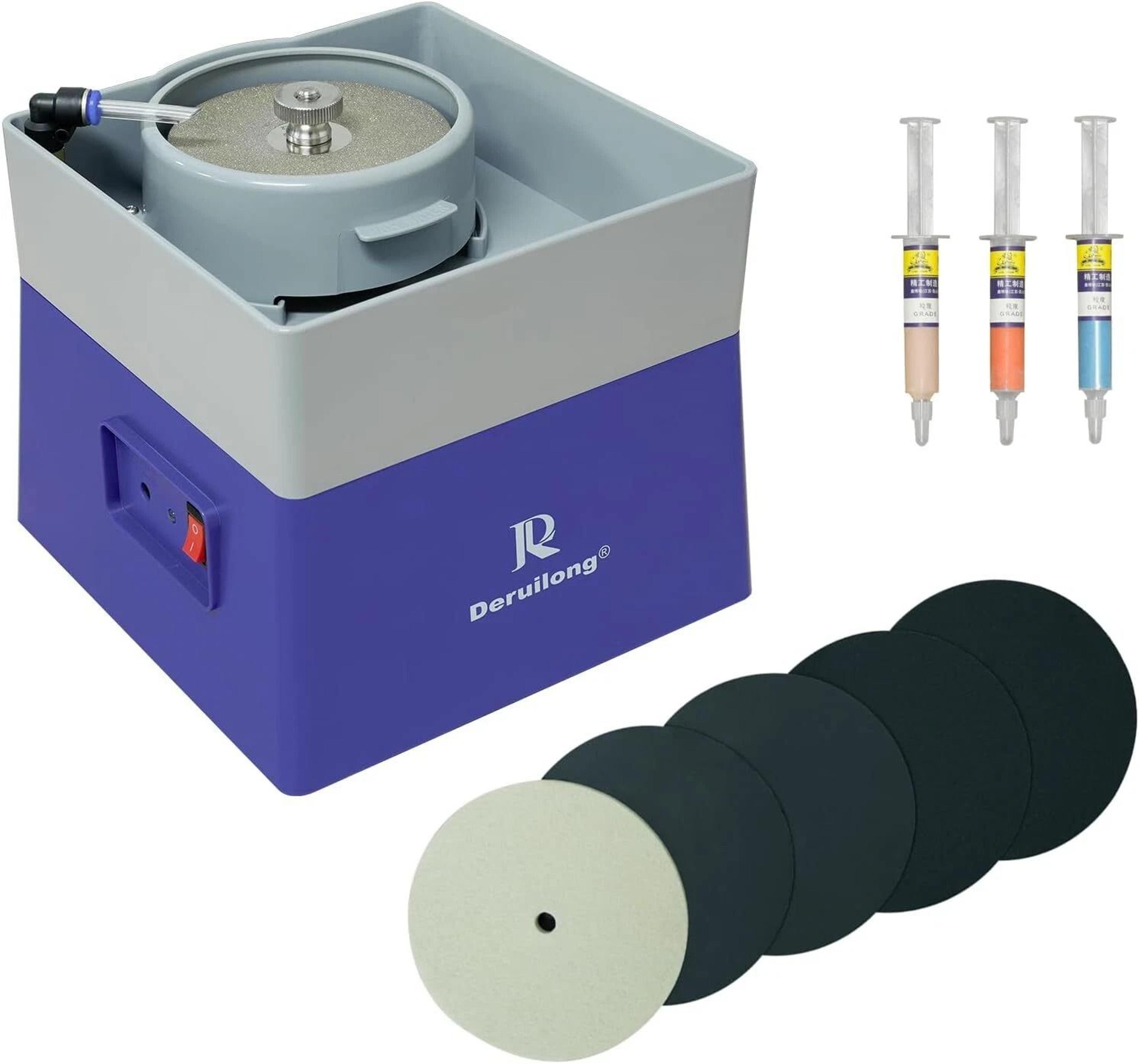 flat grinding and polishing machine for mineral rock, shaping kit