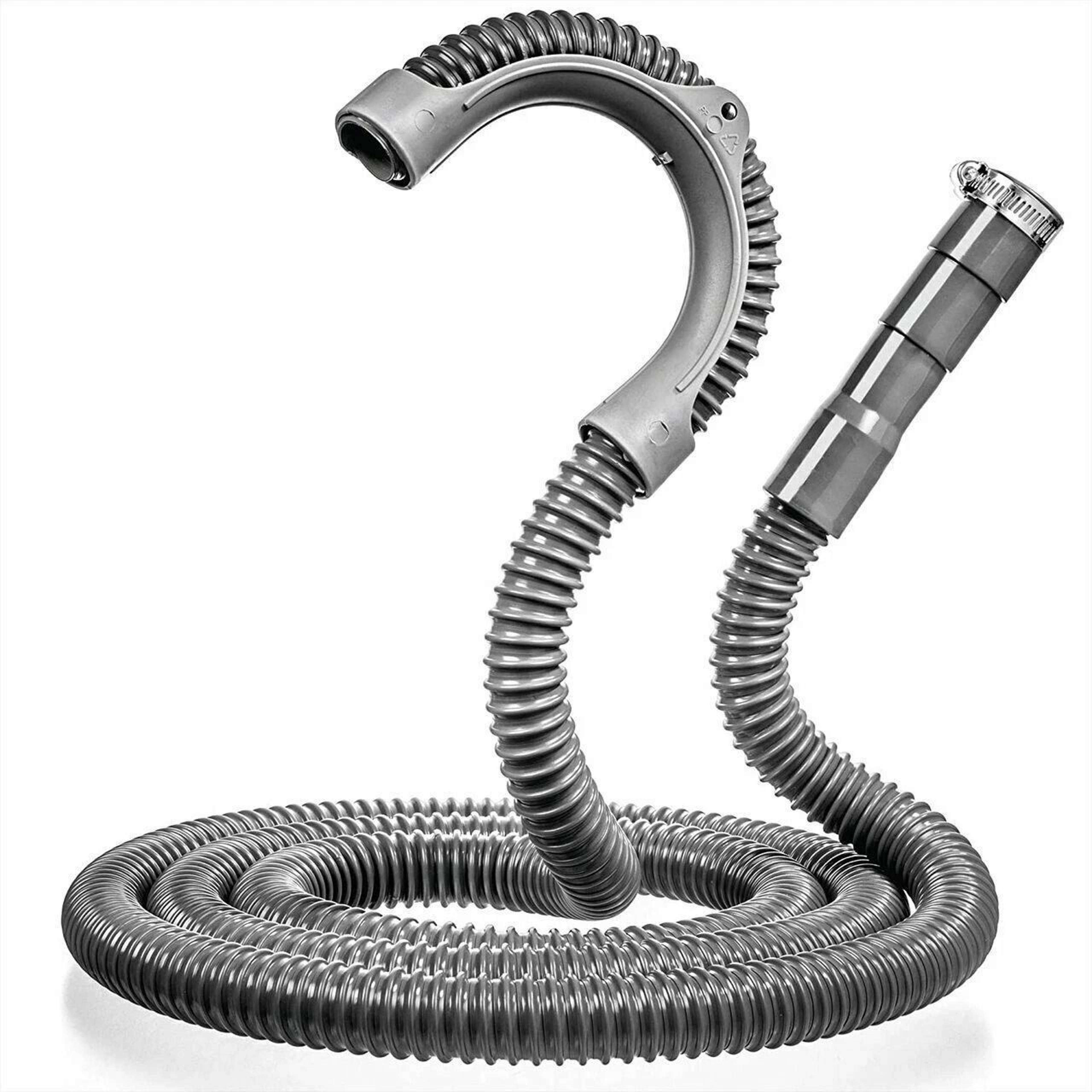 washer drain hose universal, flexible, corrugated design for easy installation