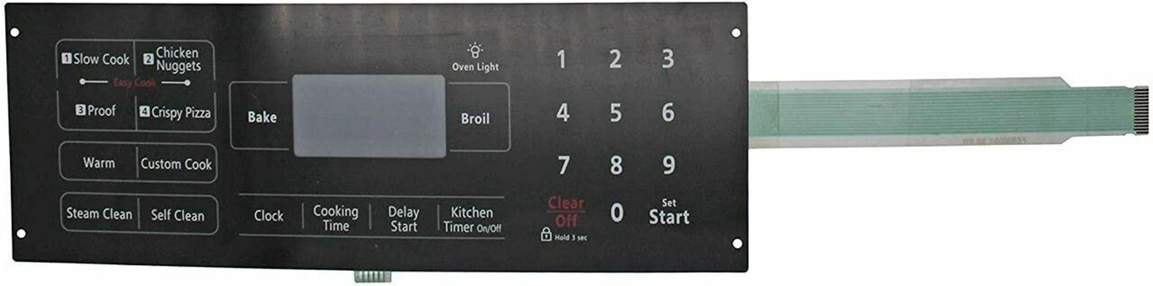 samsung oven control panel membrane switch replacement touchpad repair part