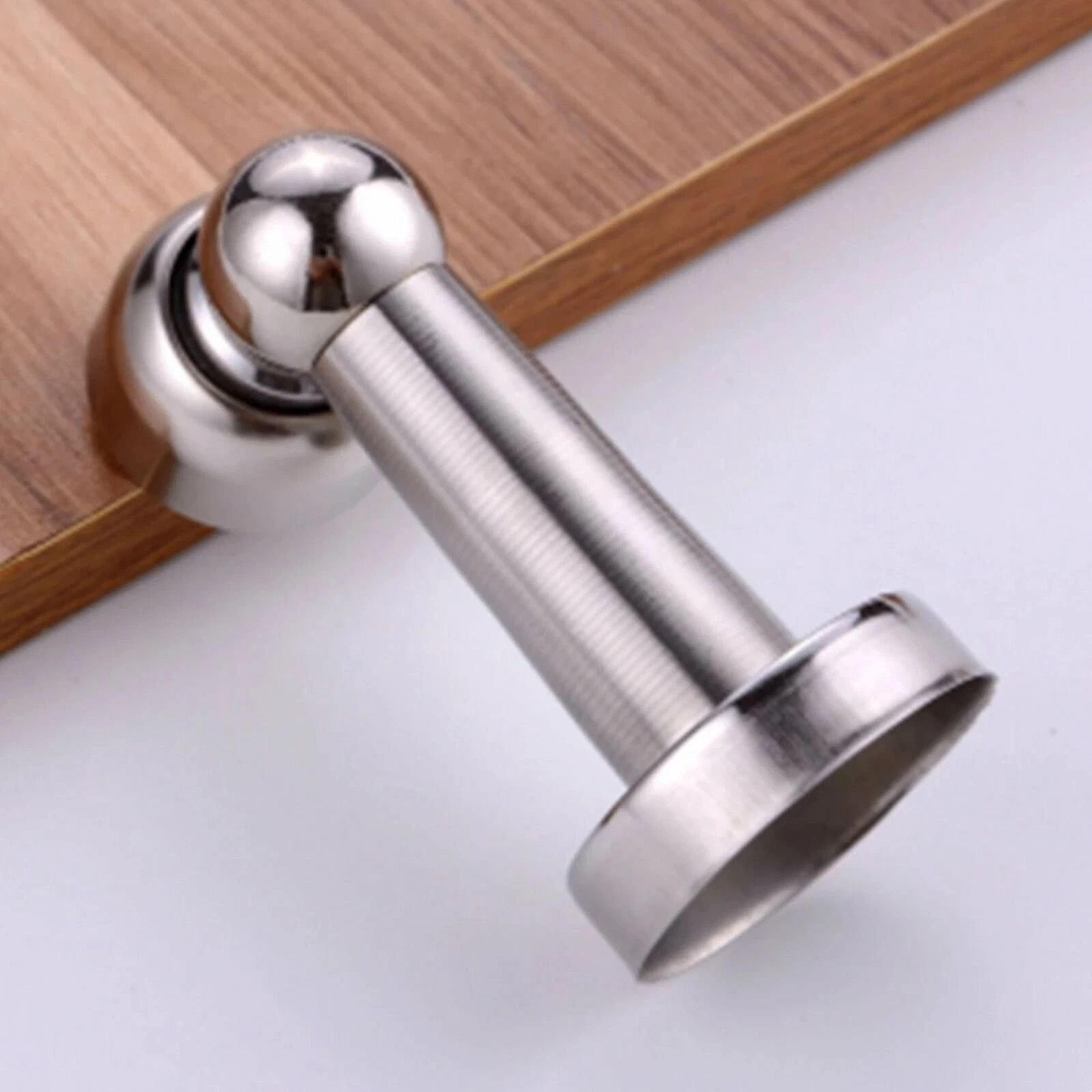 wideskall stainless steel magnetic door stopper and catch heavy duty, easy install