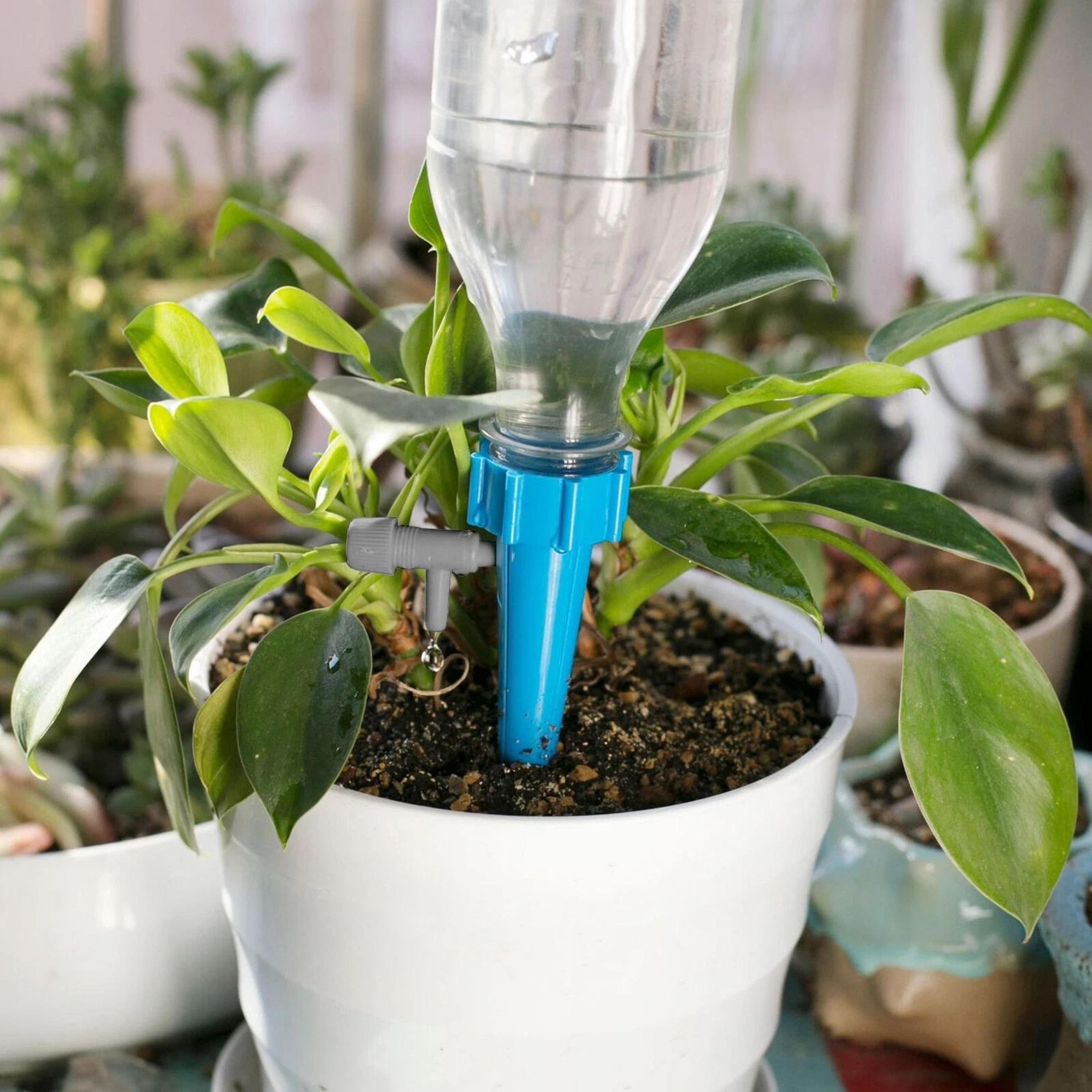 self-watering spikes for plants automatic drip irrigation system, efficient watering solution